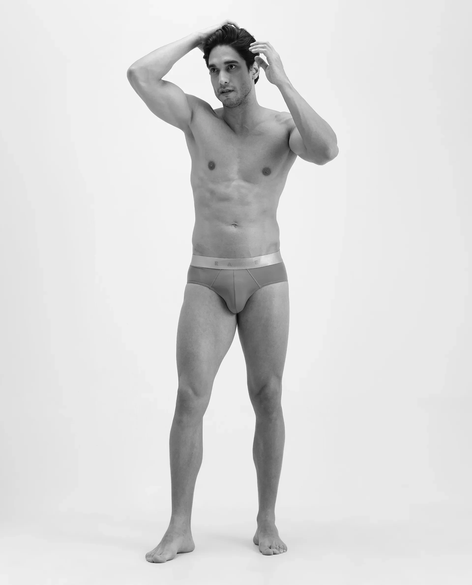 Rare Rabbit Men's Asit Blue Soft Nylon Blend Stretch Briefs - Image 5