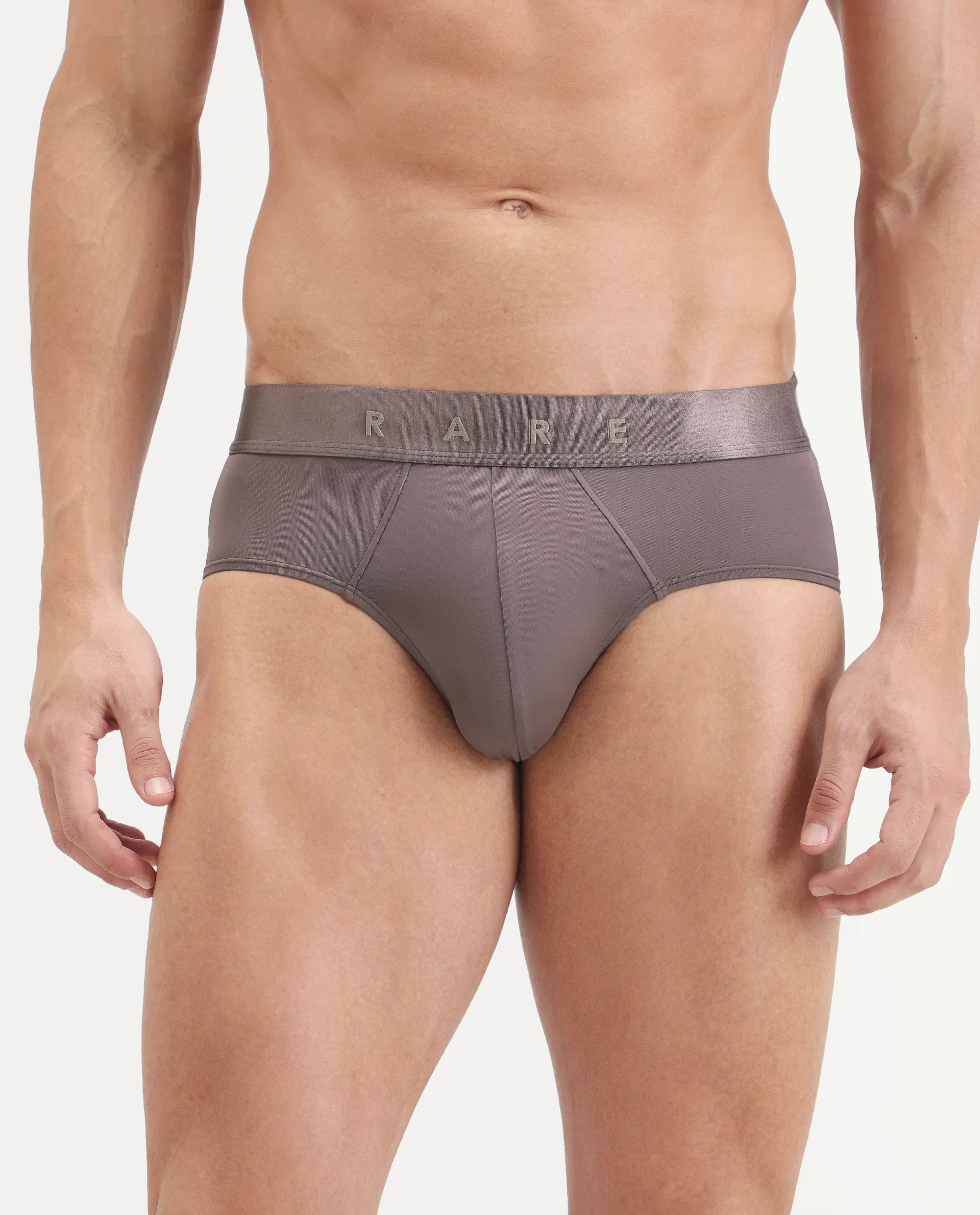 Rare Rabbit Men's Asit Dusky Pink Soft Nylon Blend Stretch Briefs - Image 2