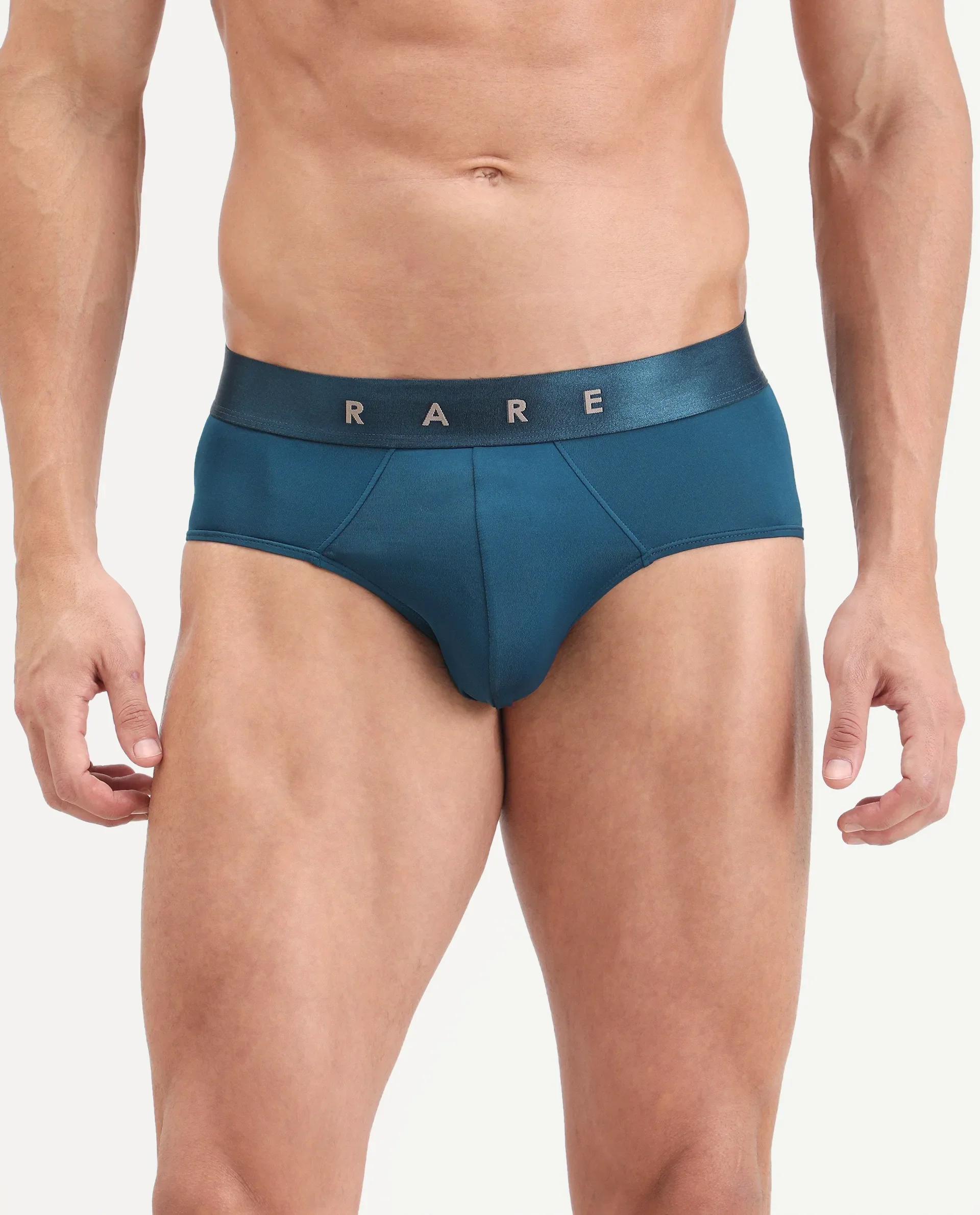 Rare Rabbit Men's Asit Petrol Soft Nylon Blend Stretch Briefs - Image 2