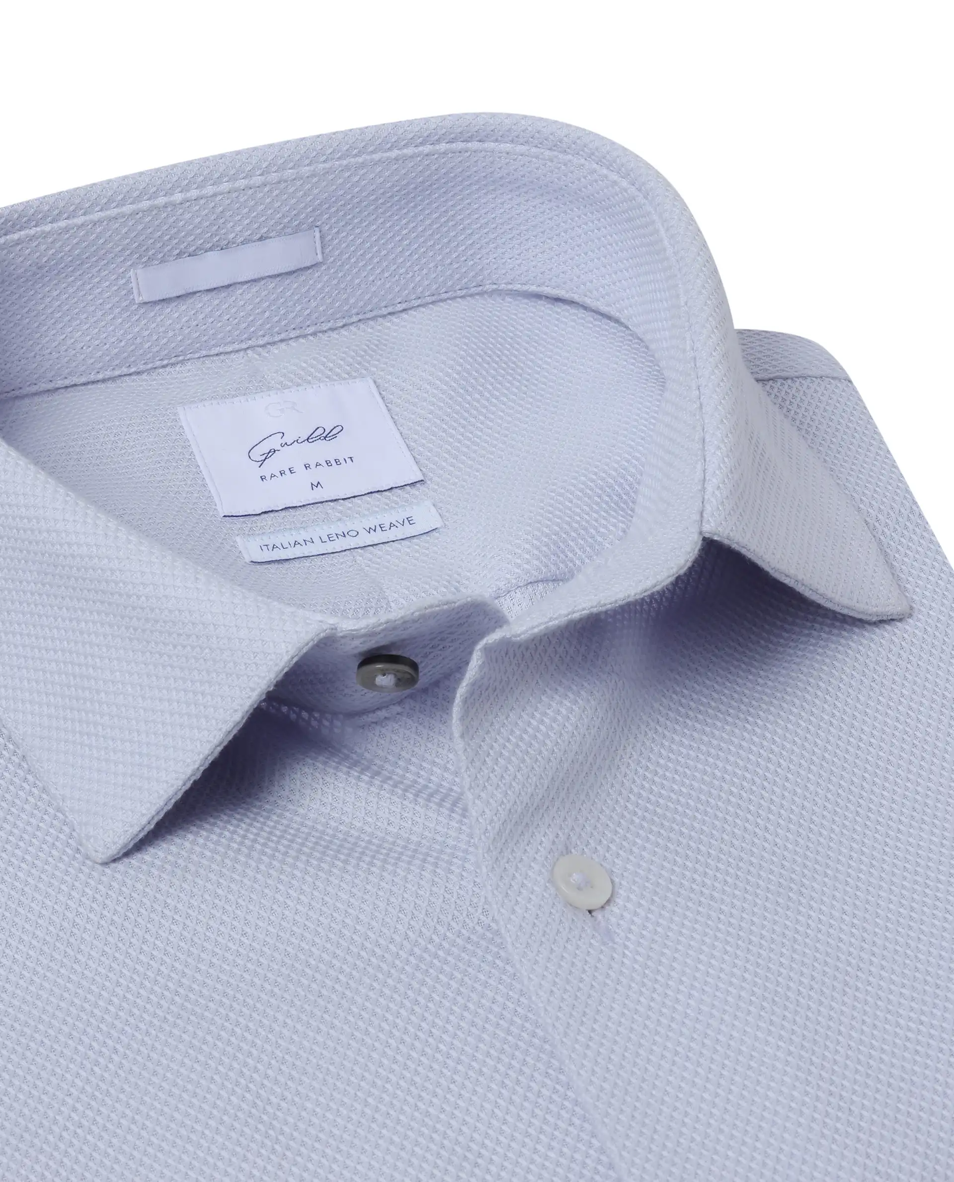 Rare Rabbit Men's Astron-1 Pastel Cotton Plain Regular Fit Full Sleeve Collared Shirt