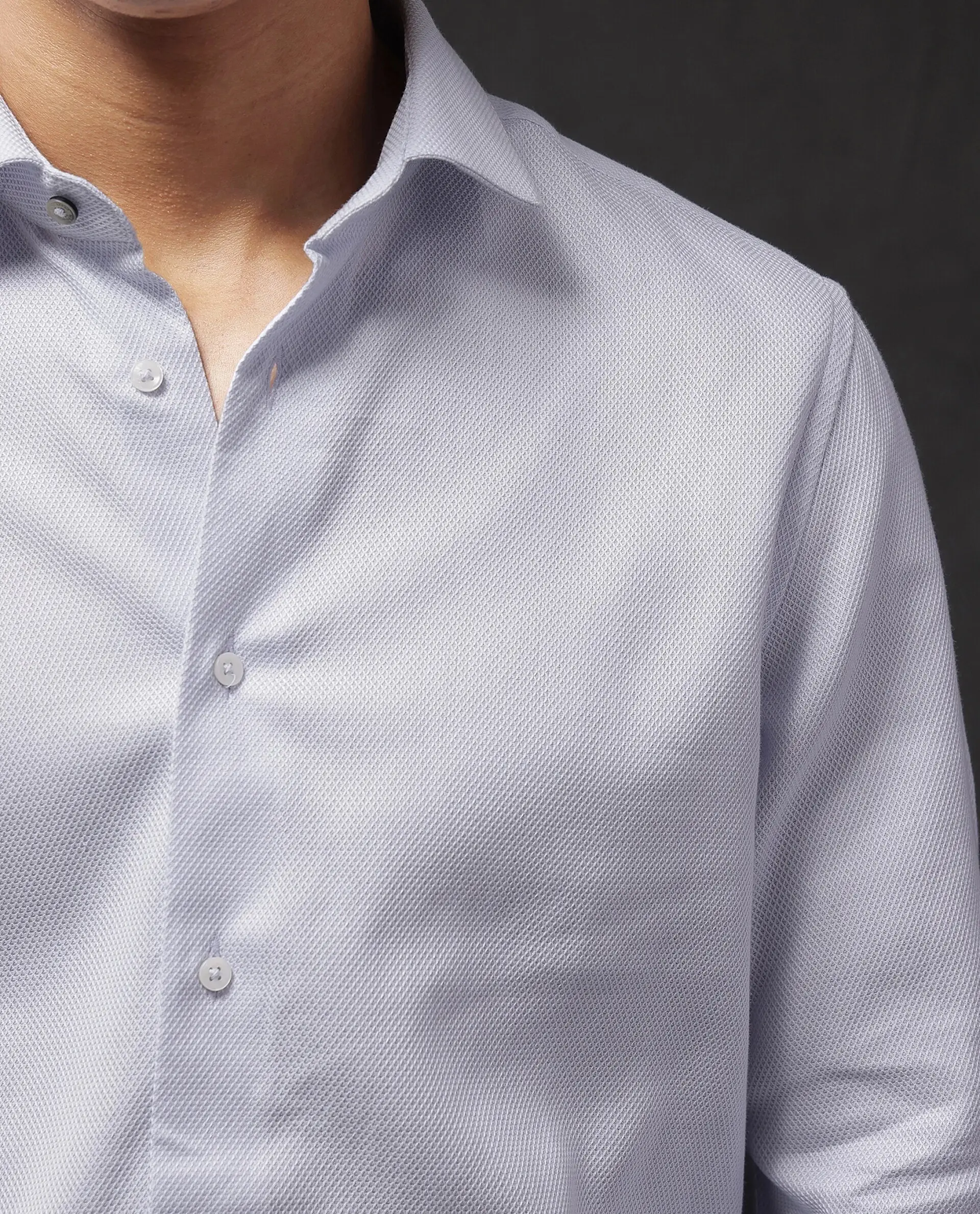 Rare Rabbit Men's Astron-1 Pastel Cotton Plain Regular Fit Full Sleeve Collared Shirt - Image 5