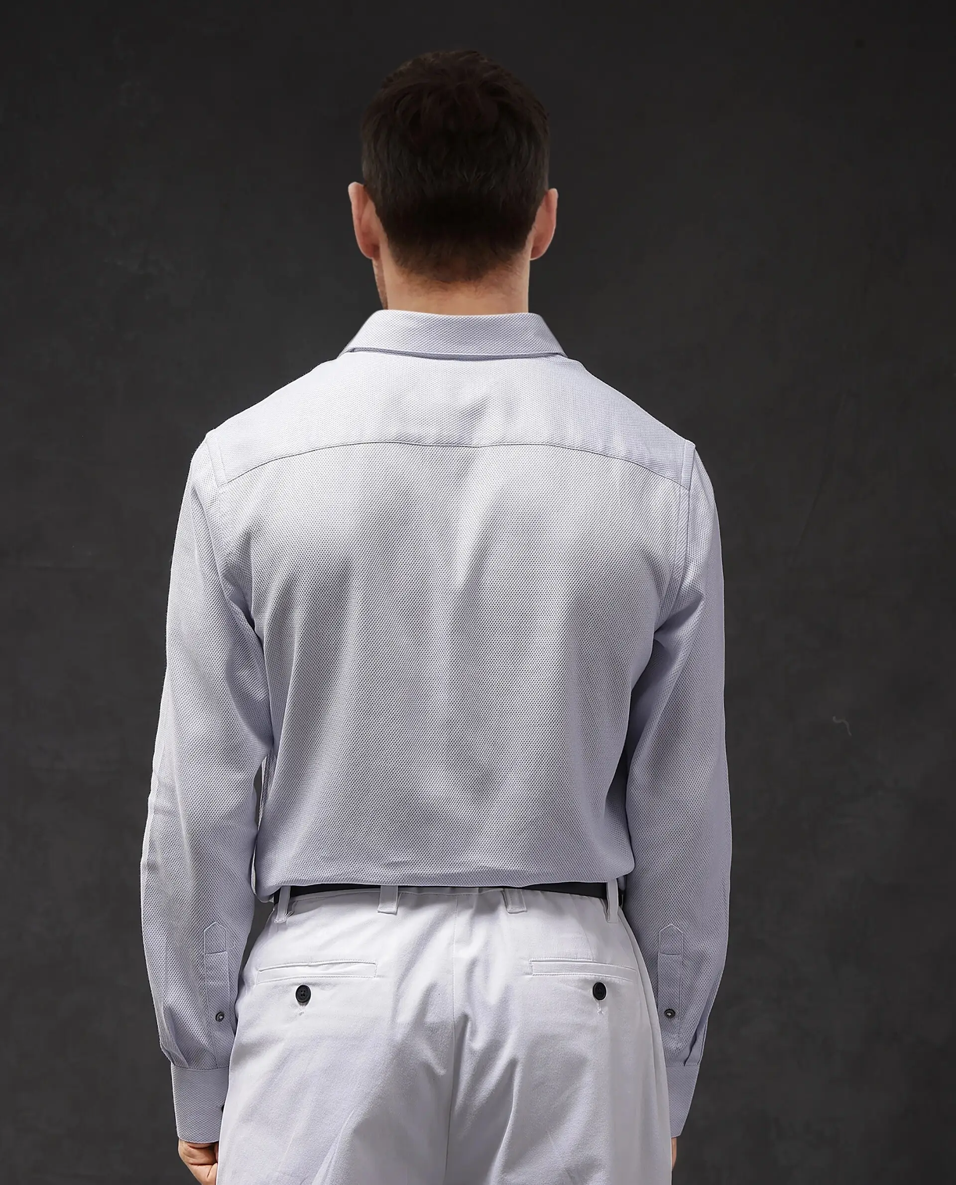 Rare Rabbit Men's Astron-1 Pastel Cotton Plain Regular Fit Full Sleeve Collared Shirt - Image 6