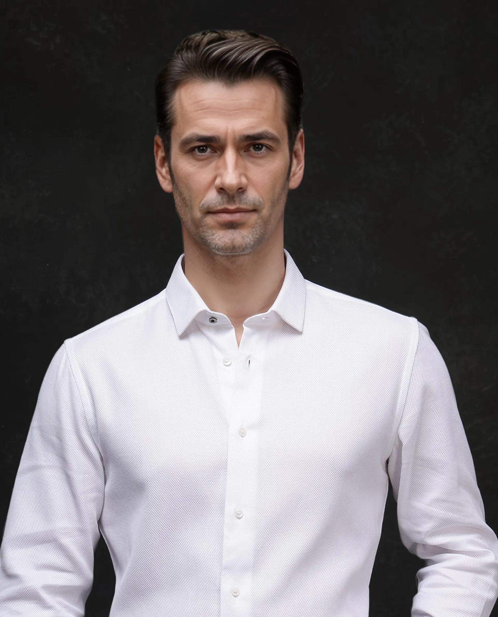 Rare Rabbit Men's Astron-1 White Cotton Plain Regular Fit Full Sleeve Collared Shirt - Image 7