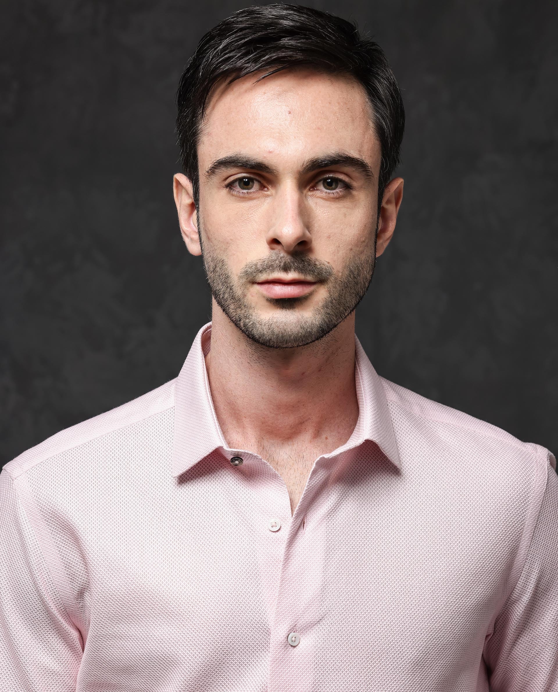 Rare Rabbit Men's Astron Pastel Pink Cotton Textured Regular Fit Full Sleeve Collared Shirt - Image 6