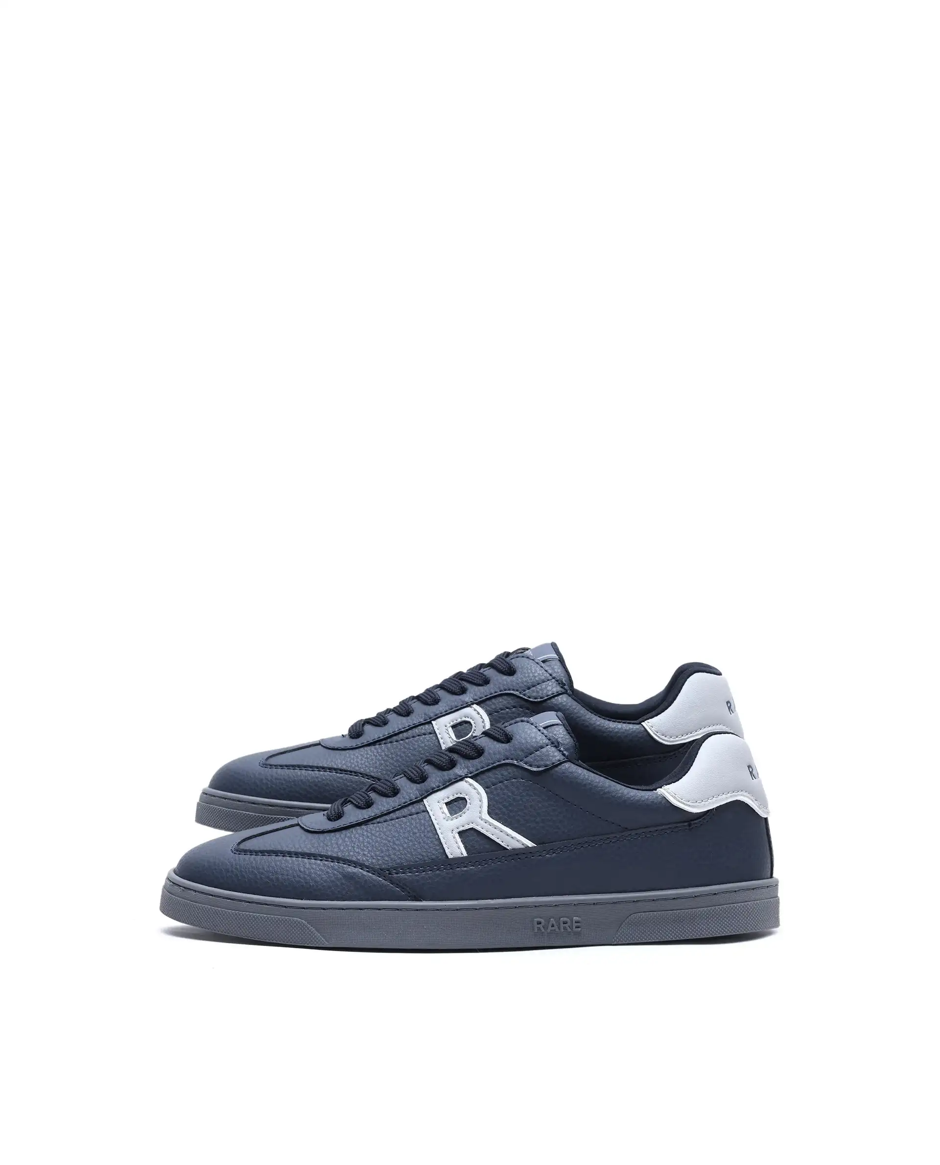 Rare Rabbit Men's Athens Dark Navy Micro Leather Sneaker - Image 5