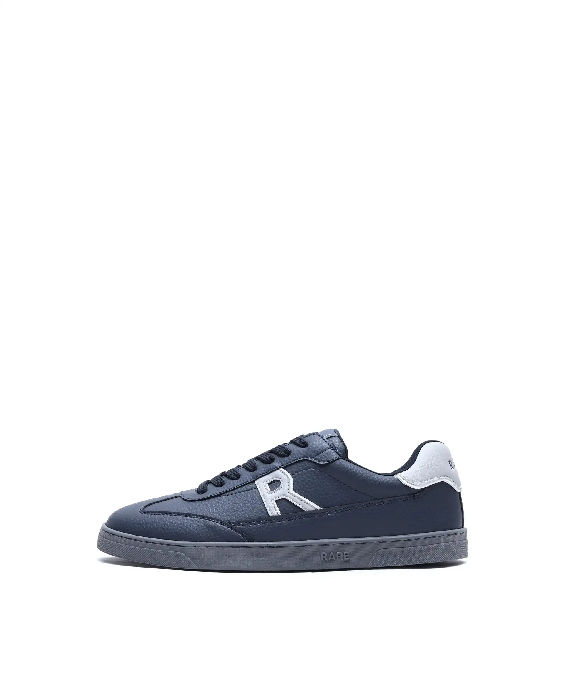 Rare Rabbit Men's Athens Dark Navy Micro Leather Sneaker - Image 8