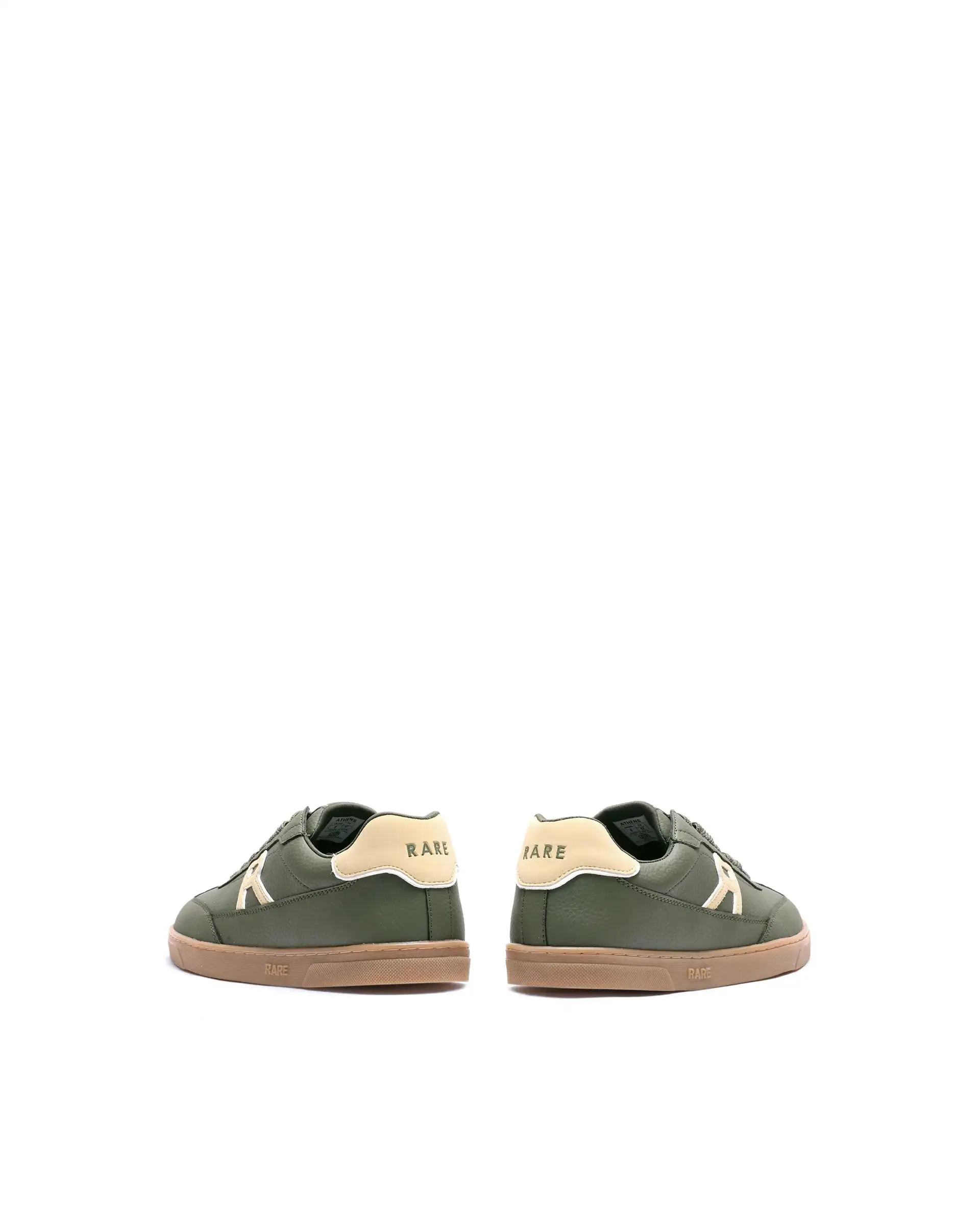 Rare Rabbit Men's Athens Dark Olive Micro Leather Sneaker - Image 6