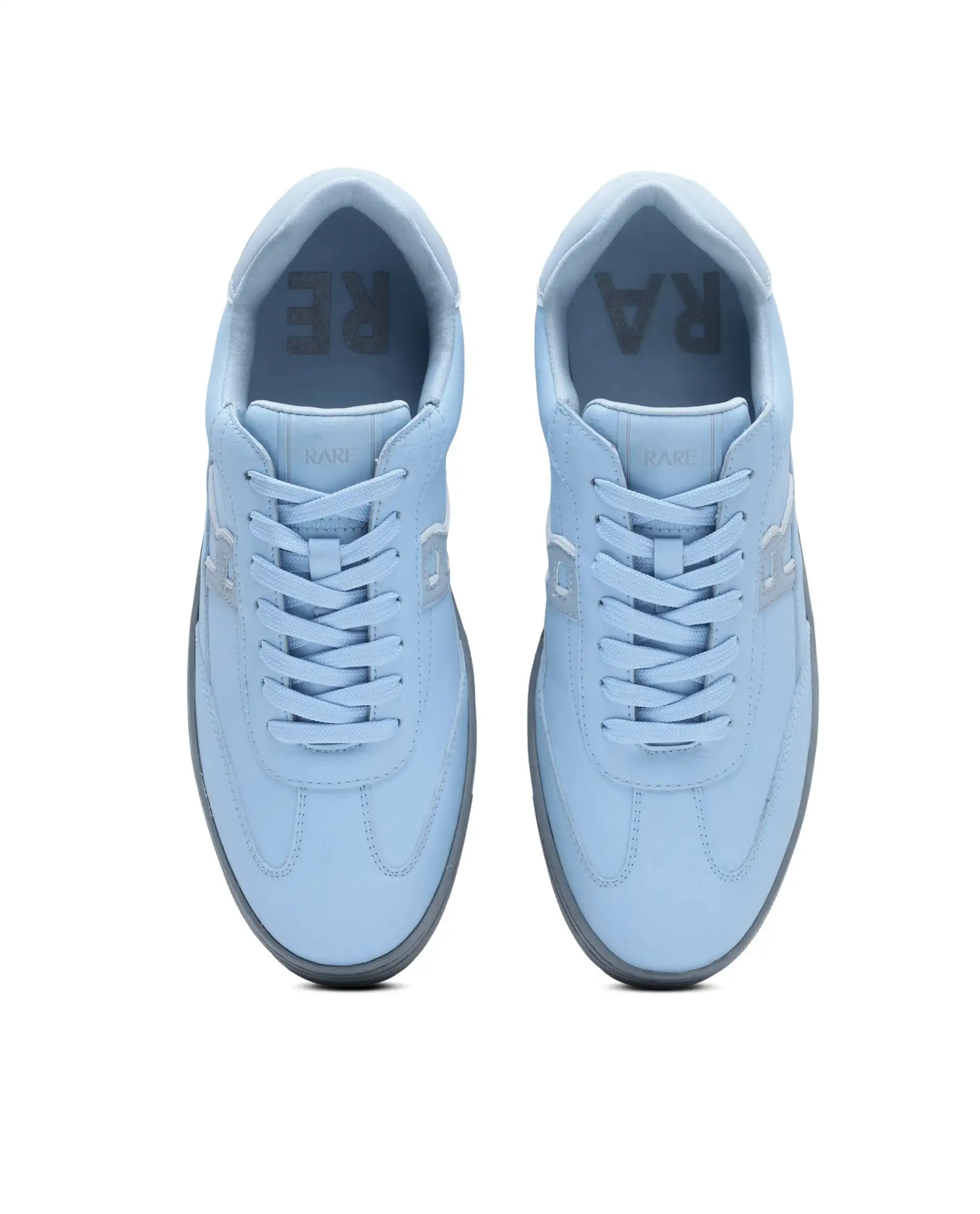 Rare Rabbit Men's Athens Ice Blue Micro Leather Sneaker - Image 2