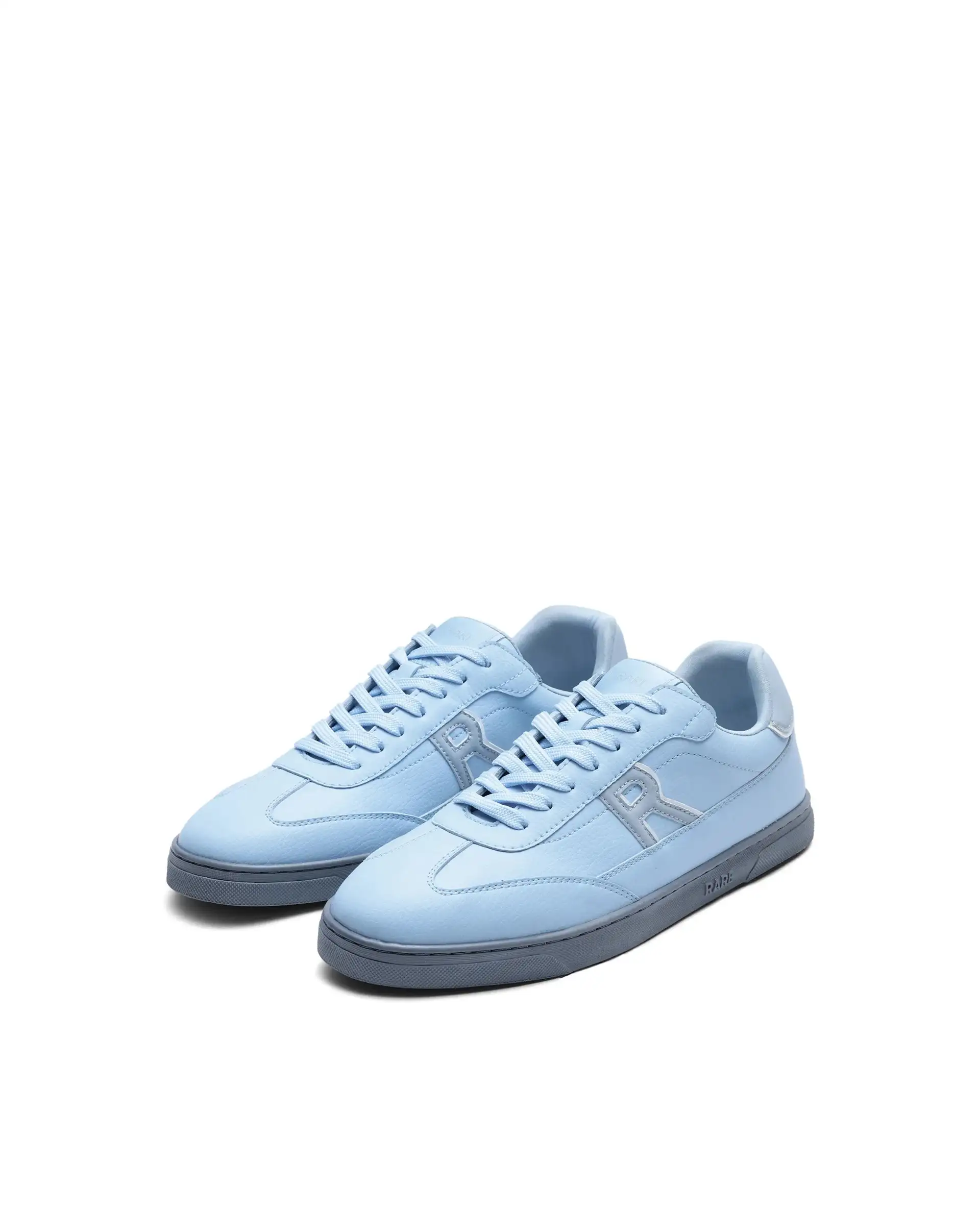 Rare Rabbit Men's Athens Ice Blue Micro Leather Sneaker - Image 3