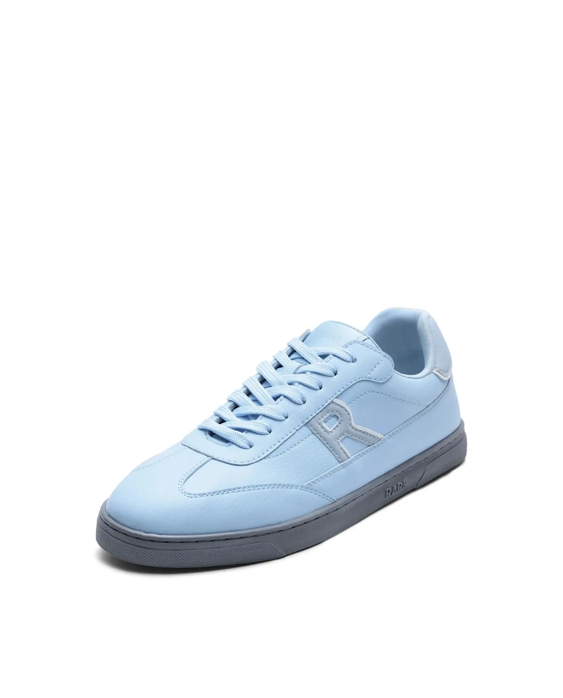 Rare Rabbit Men's Athens Ice Blue Micro Leather Sneaker - Image 4
