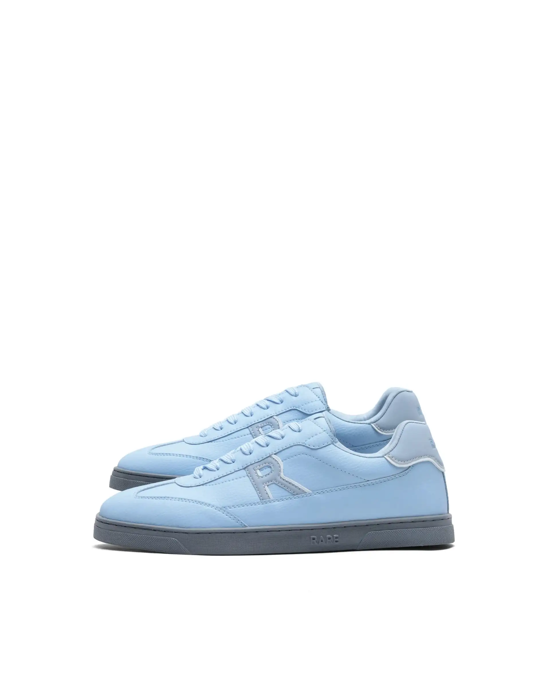 Rare Rabbit Men's Athens Ice Blue Micro Leather Sneaker - Image 7