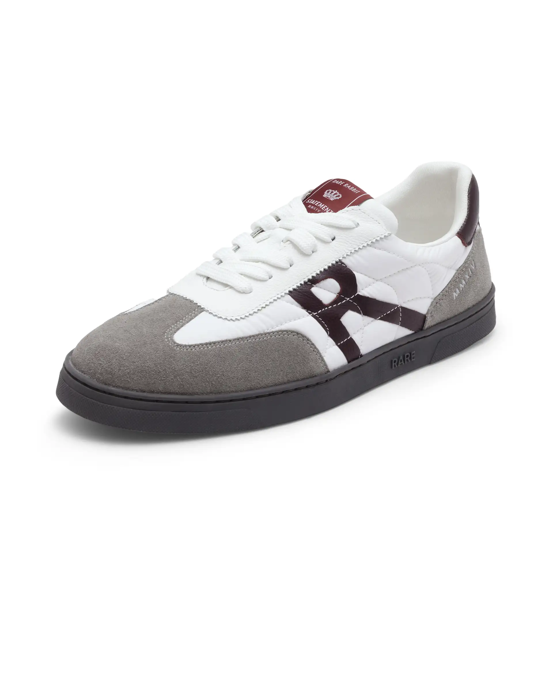 Rare Rabbit Men Atlas White Genuine Suede And Parachute Dual Tone Lace-Up Sneaker Shoes - Image 9