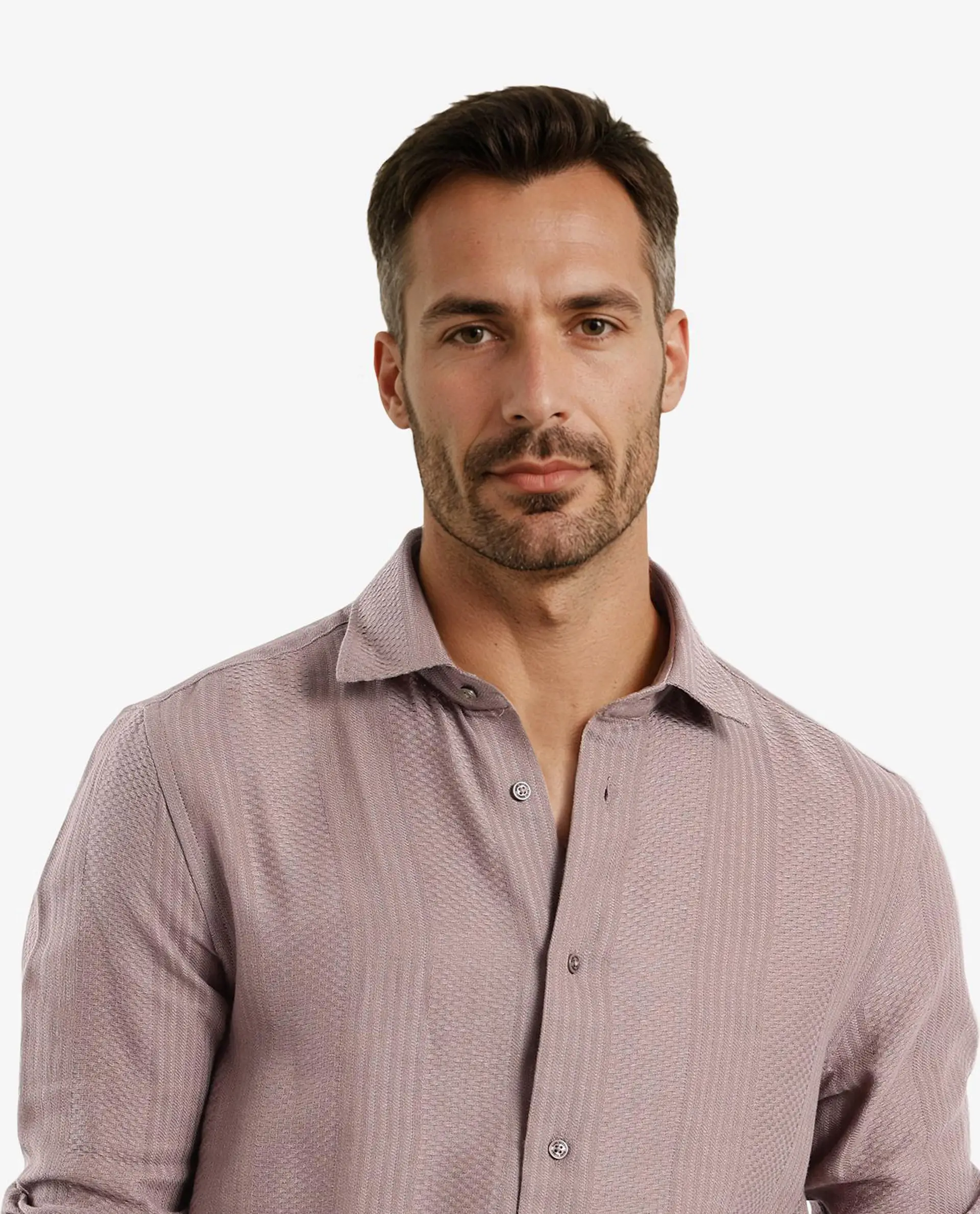 Rare Rabbit Men's Aube Light Brown Cotton Plain Regular Fit Full Sleeve Collared Shirt - Image 4