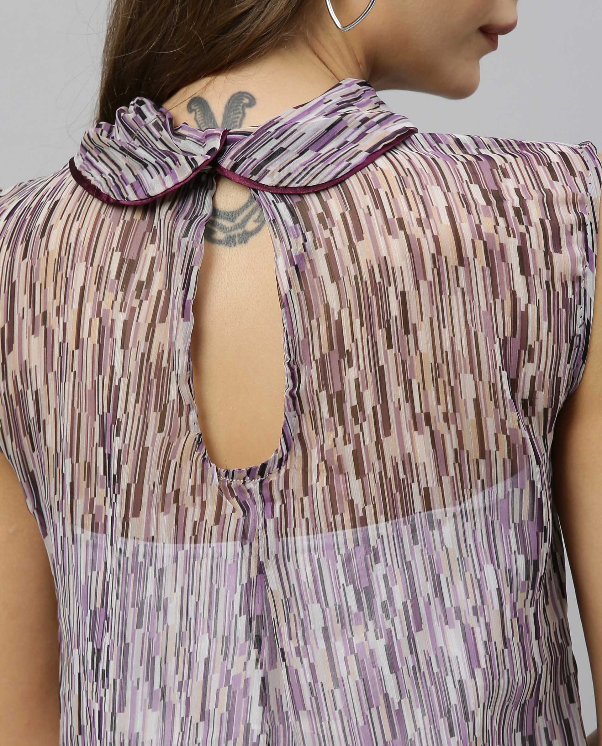 Rareism Women Aura Multi Top Sleeveless - Image 2