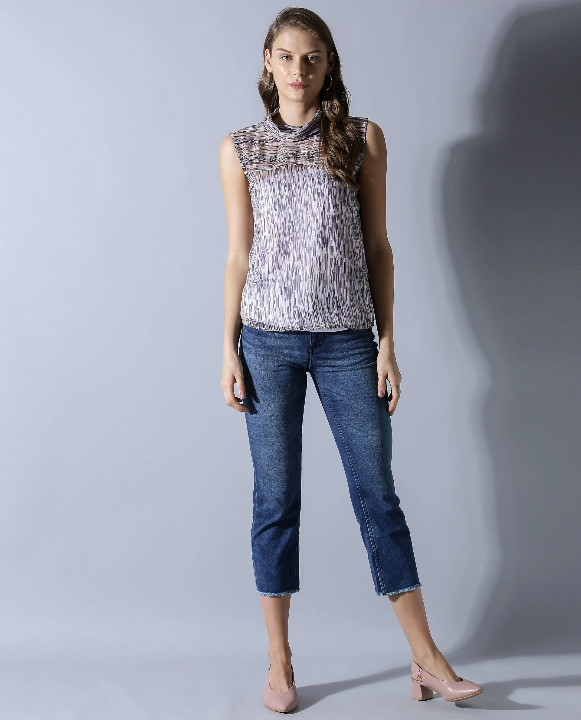 Rareism Women Aura Multi Top Sleeveless - Image 5