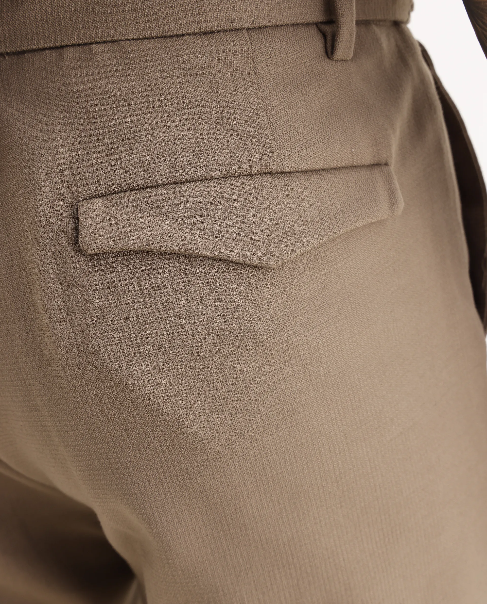 Rare Rabbit Men's Austin Beige Cotton Plain Relaxed Fit Trouser - Image 6