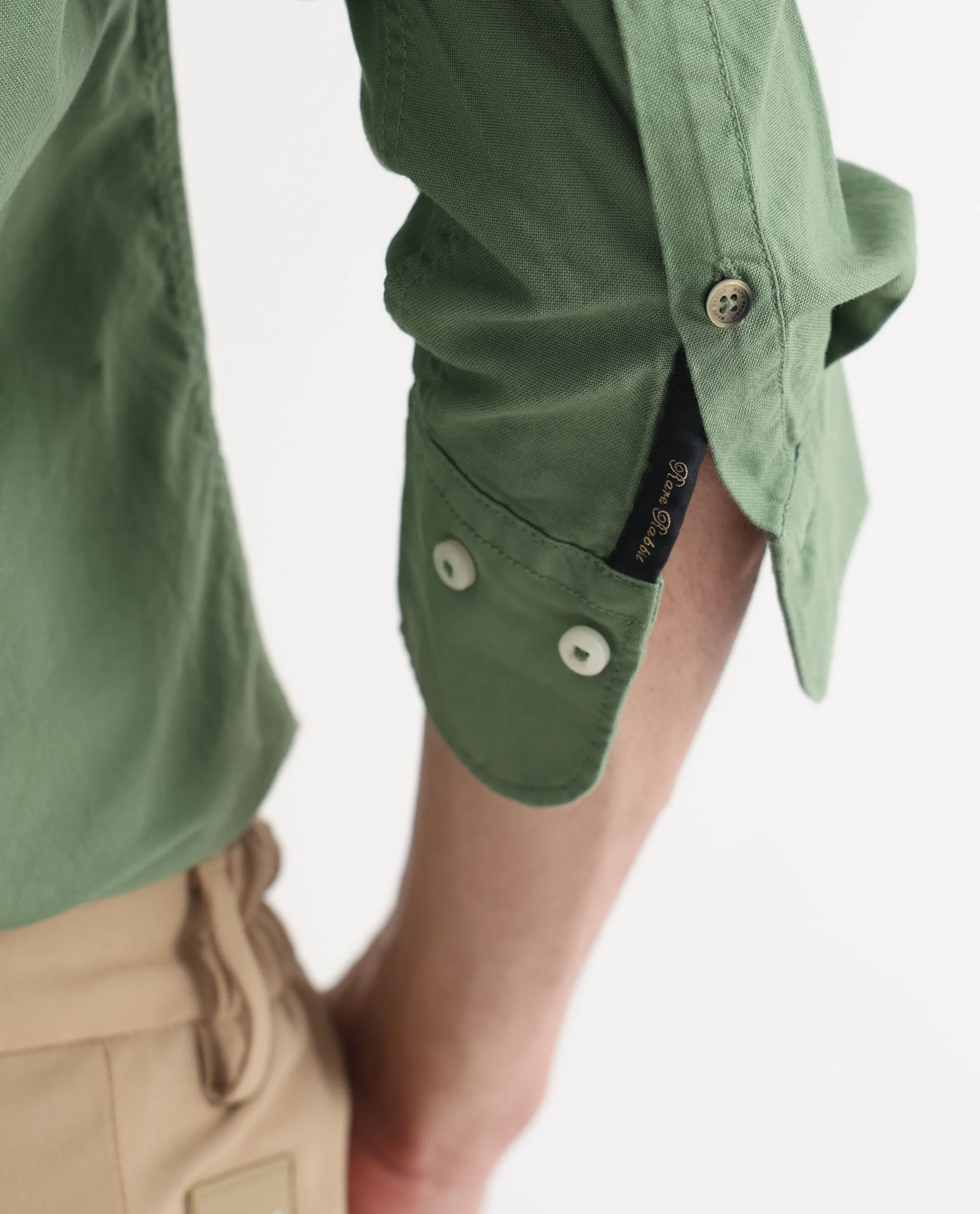 Rare Rabbit Men's Auxfo Green Cotton Plain Regular Fit Full Sleeve Button-Down Collar Shirt - Image 8