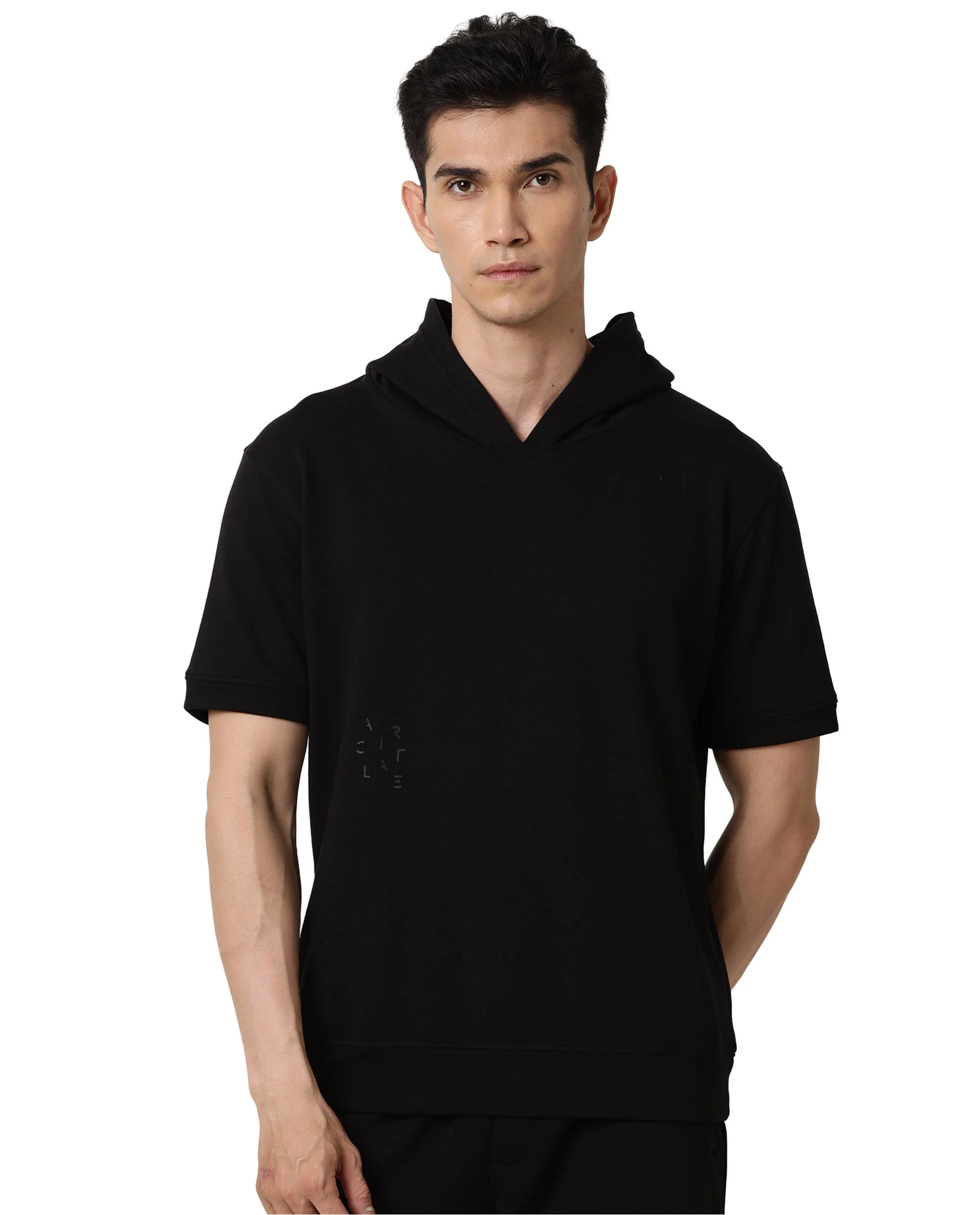 Hoodie Double Black Men