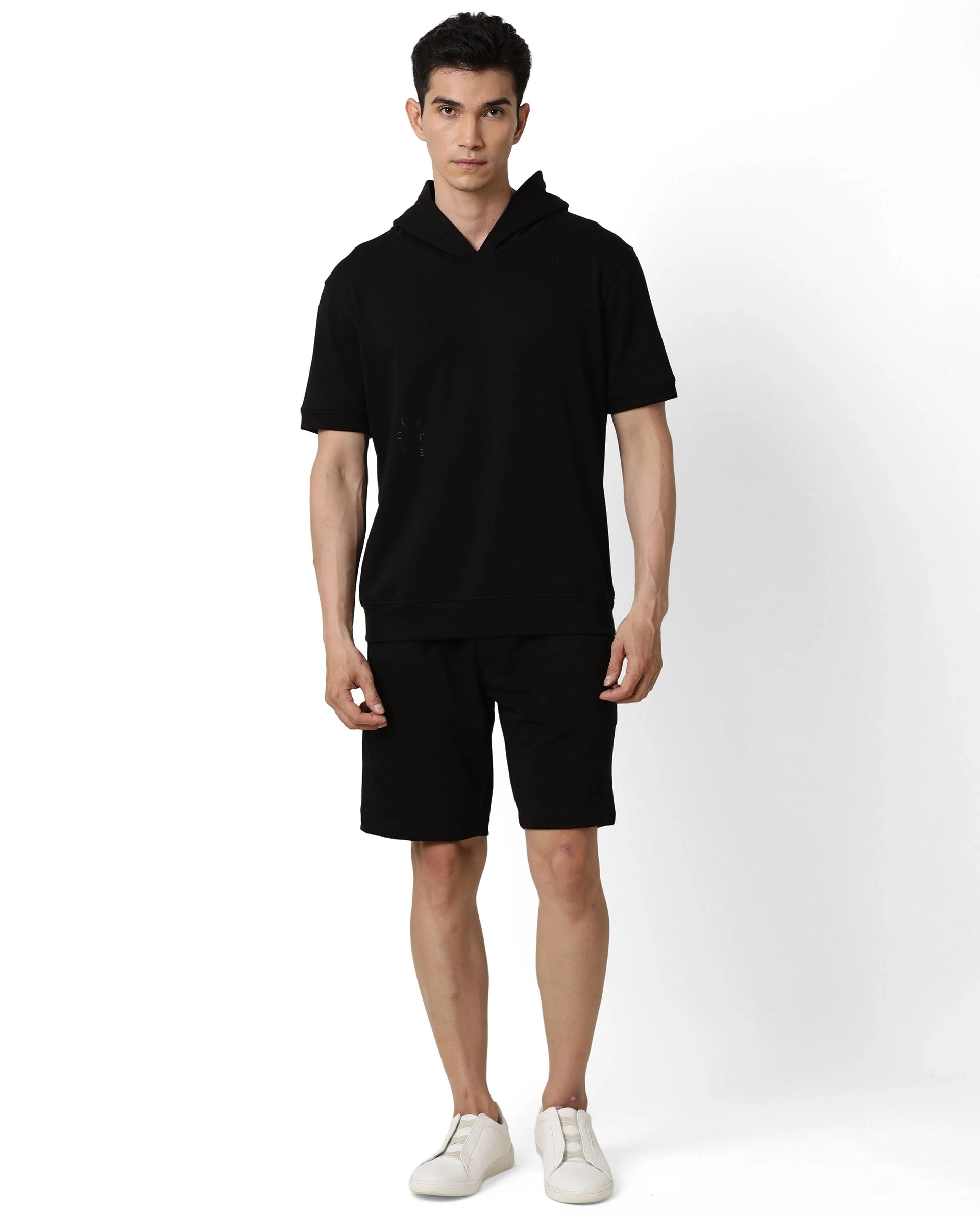 Hoodie Double Black Men - Image 2