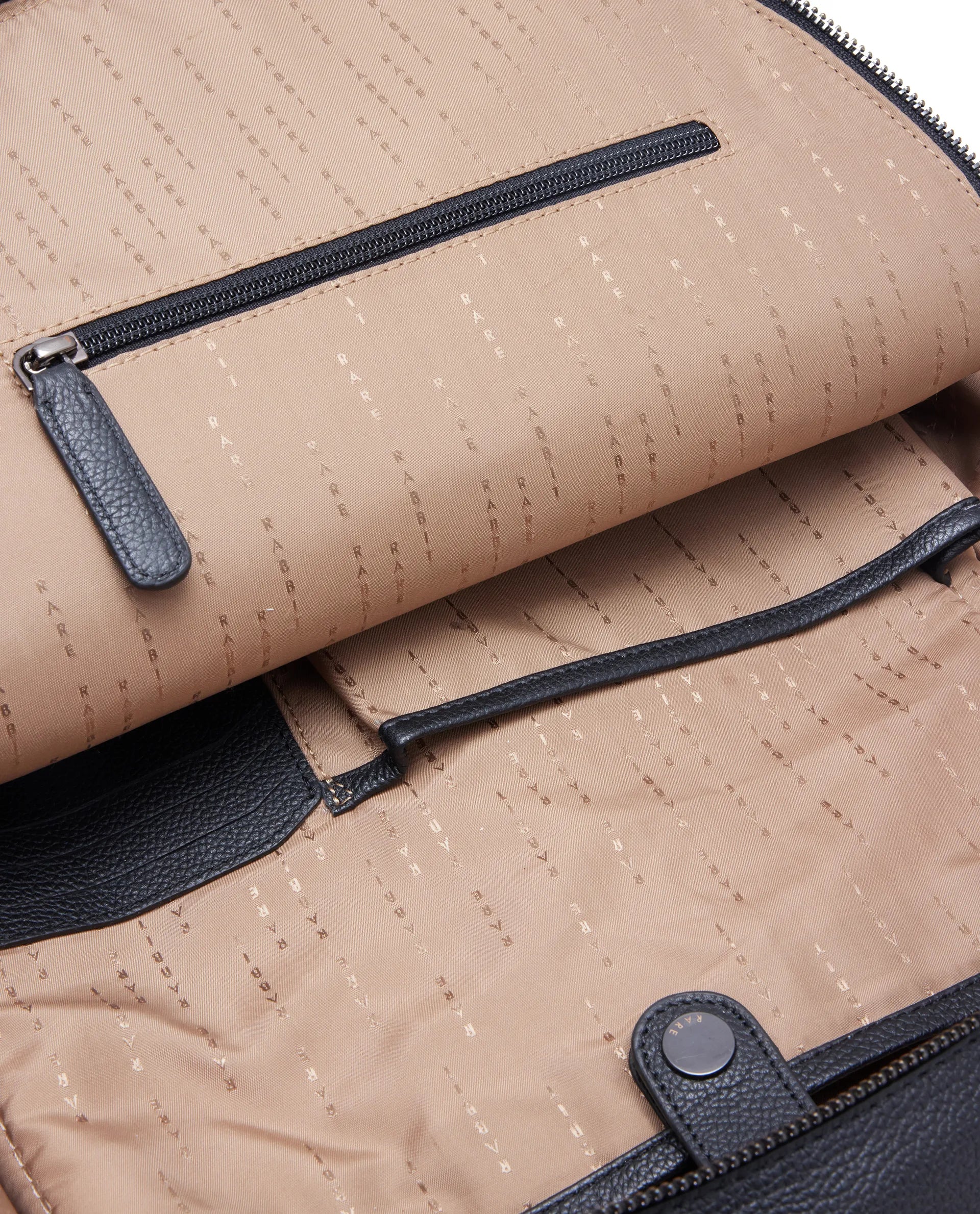 Rare Rabbit Men Axiel Black Leather Bags - Image 2