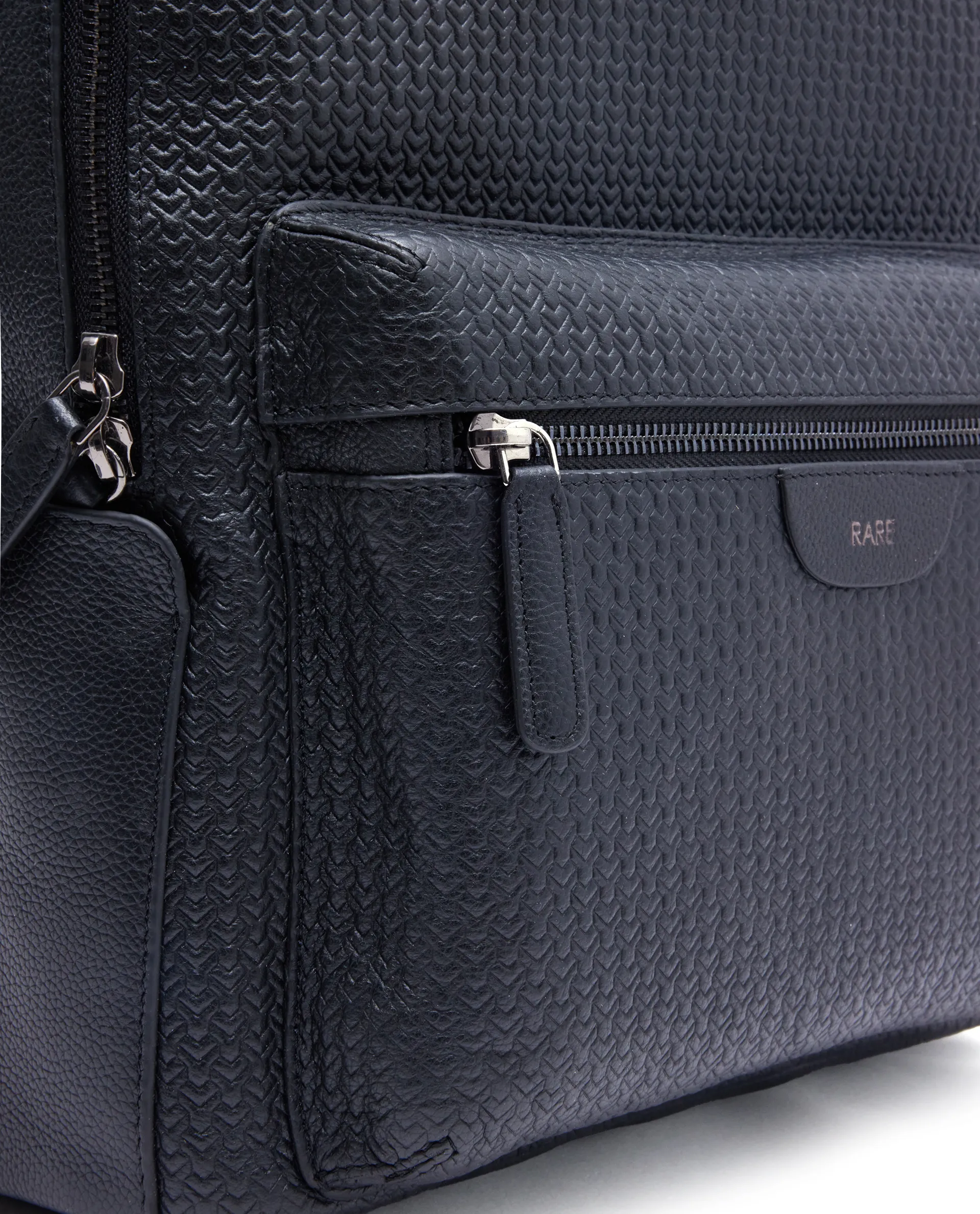 Rare Rabbit Men Axiel Black Leather Bags - Image 3