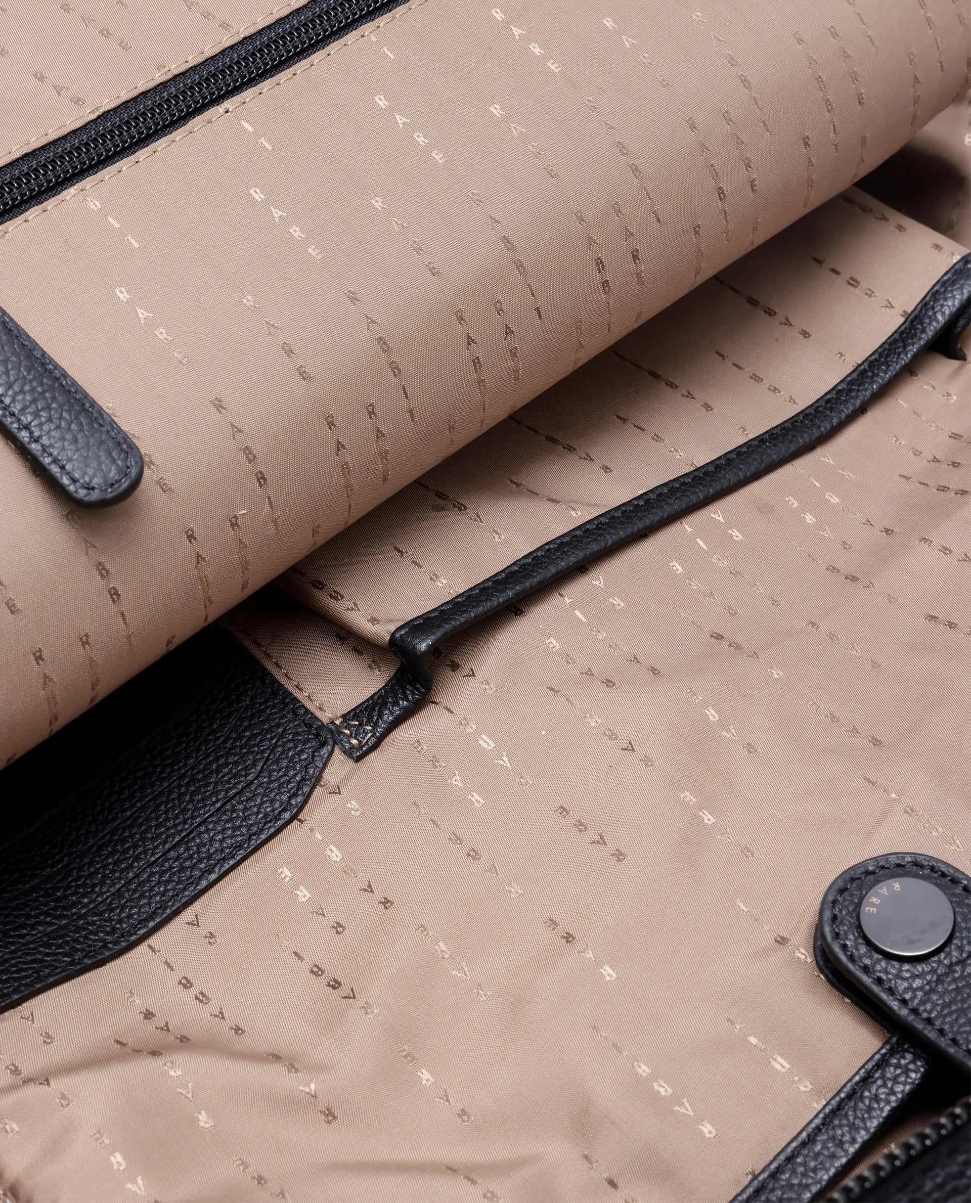 Rare Rabbit Men Axiel Black Leather Bags - Image 7