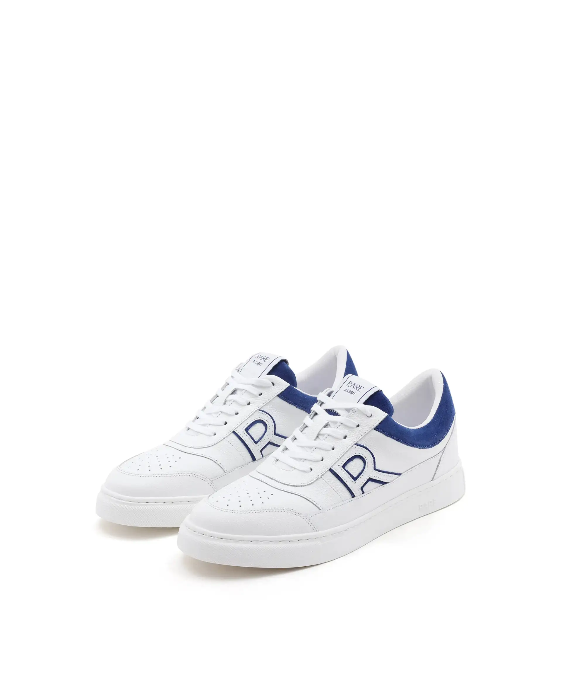 Rare Rabbit Men Axiom White Premium Suede Genuine Leather Dualtone Lace-Up Shoes - Image 3