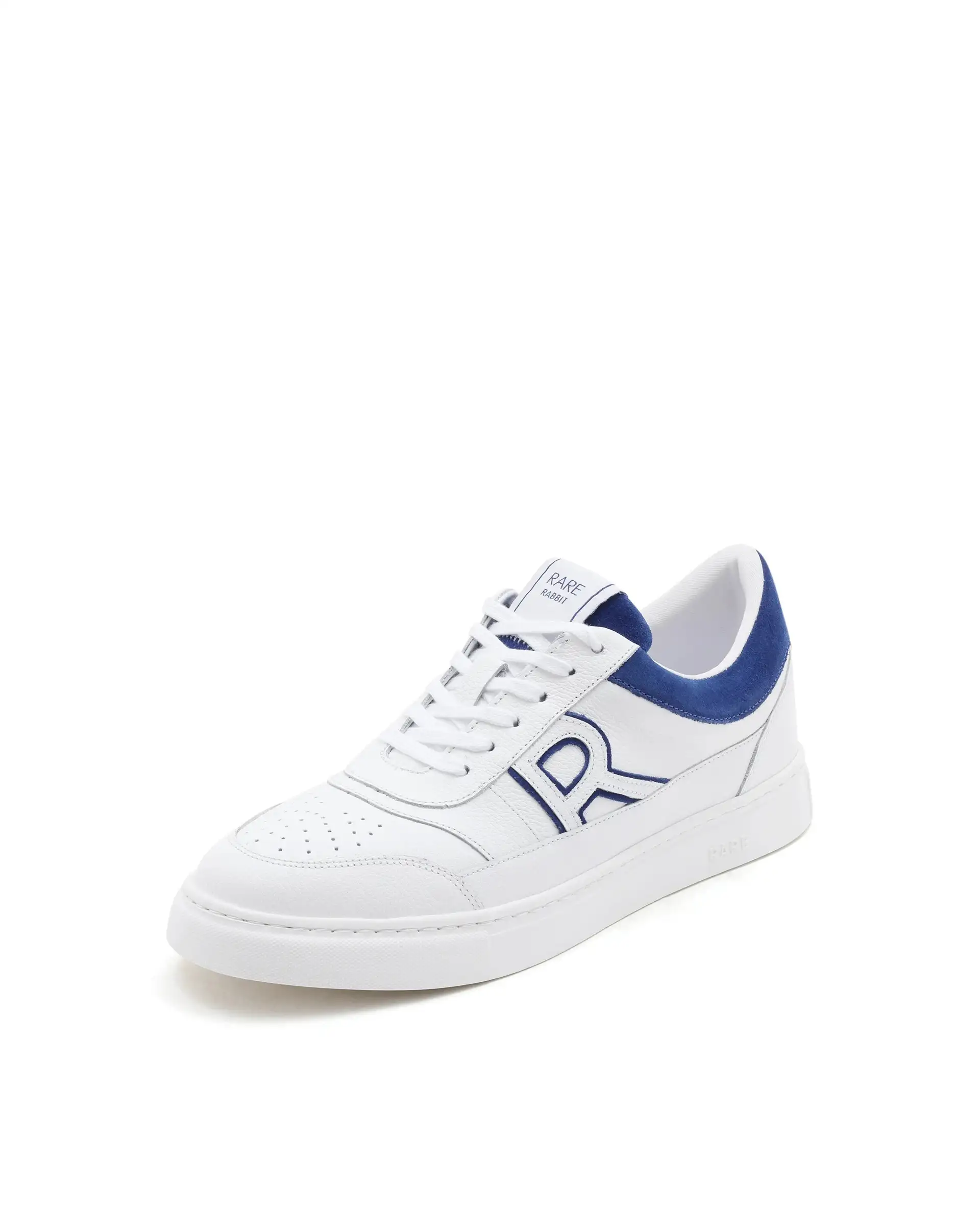 Rare Rabbit Men Axiom White Premium Suede Genuine Leather Dualtone Lace-Up Shoes - Image 4