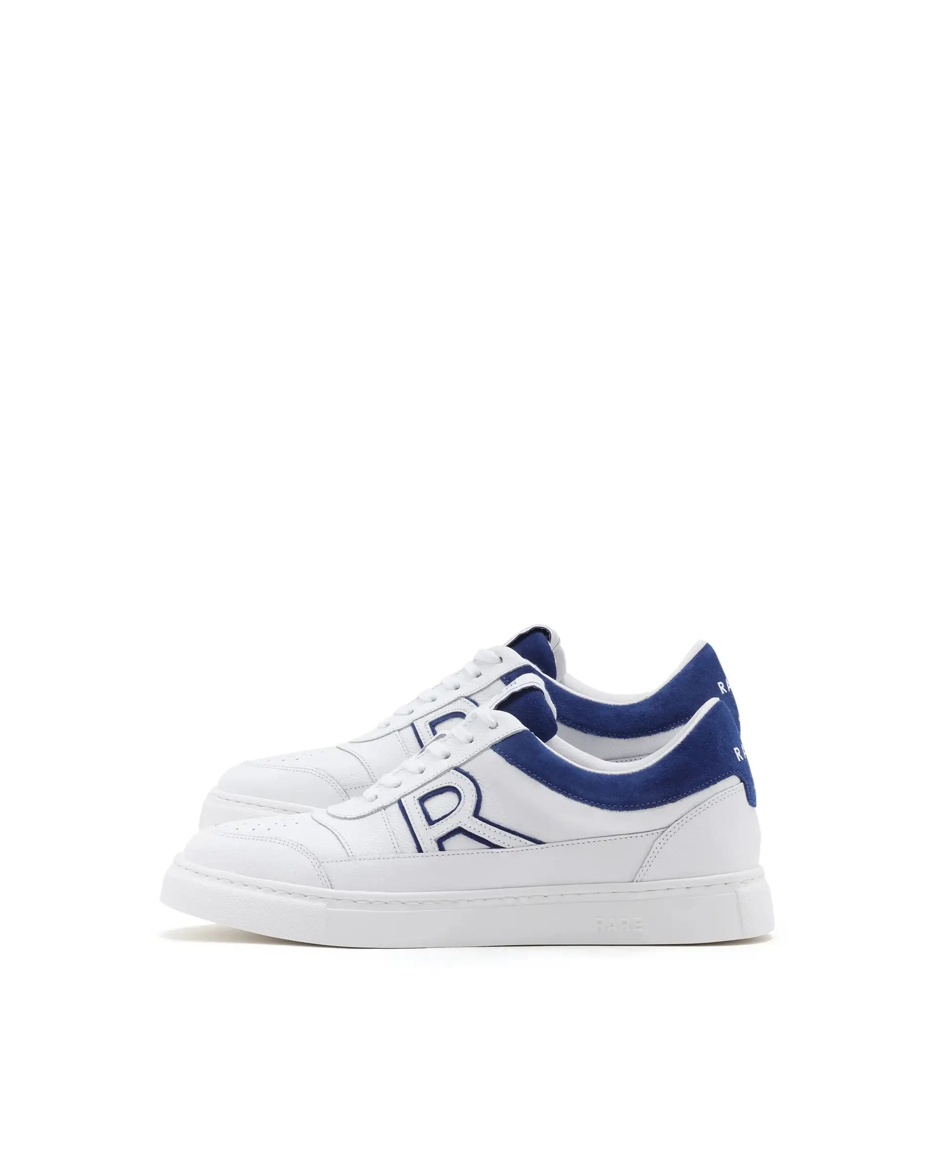 Rare Rabbit Men Axiom White Premium Suede Genuine Leather Dualtone Lace-Up Shoes - Image 7