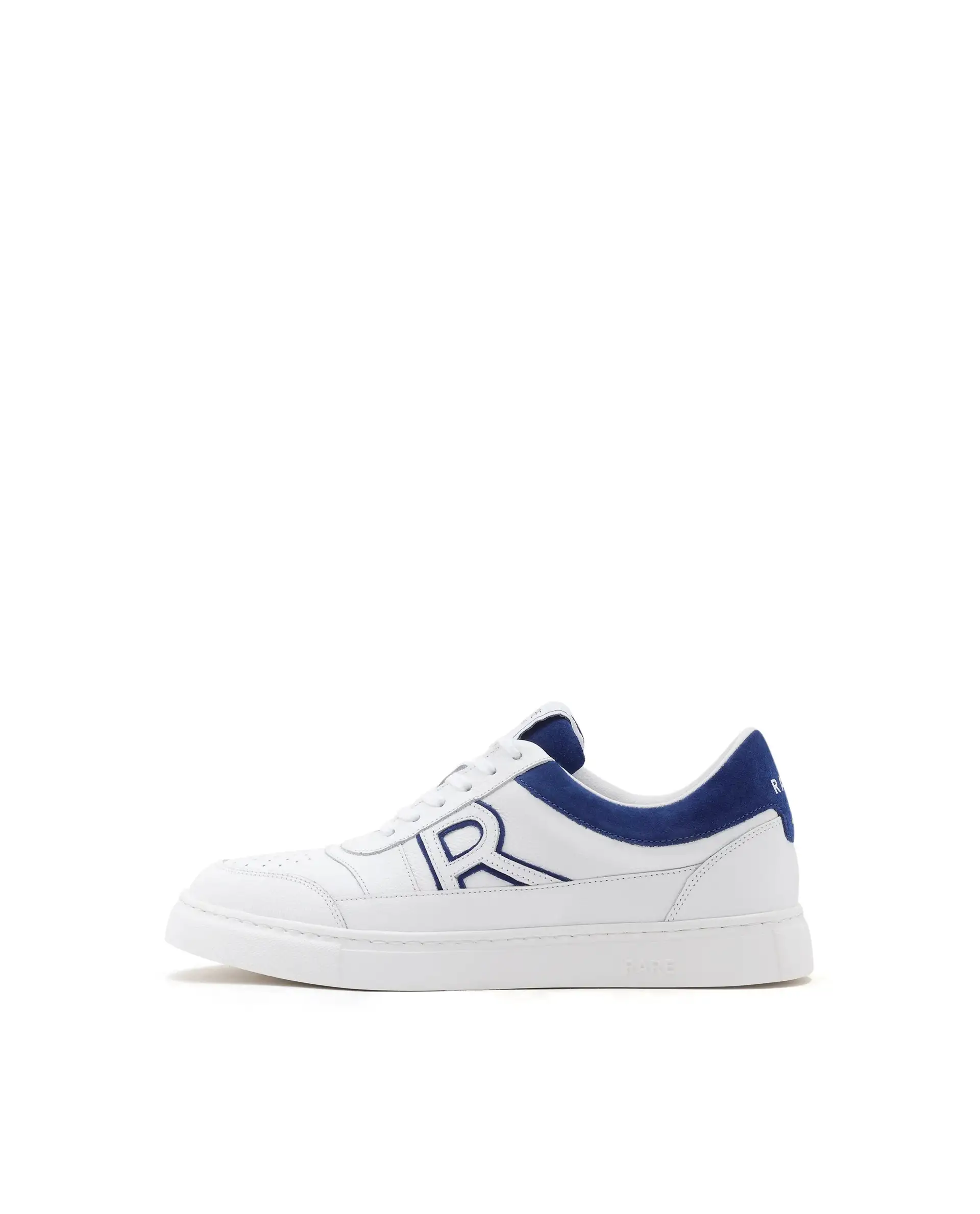 Rare Rabbit Men Axiom White Premium Suede Genuine Leather Dualtone Lace-Up Shoes - Image 9