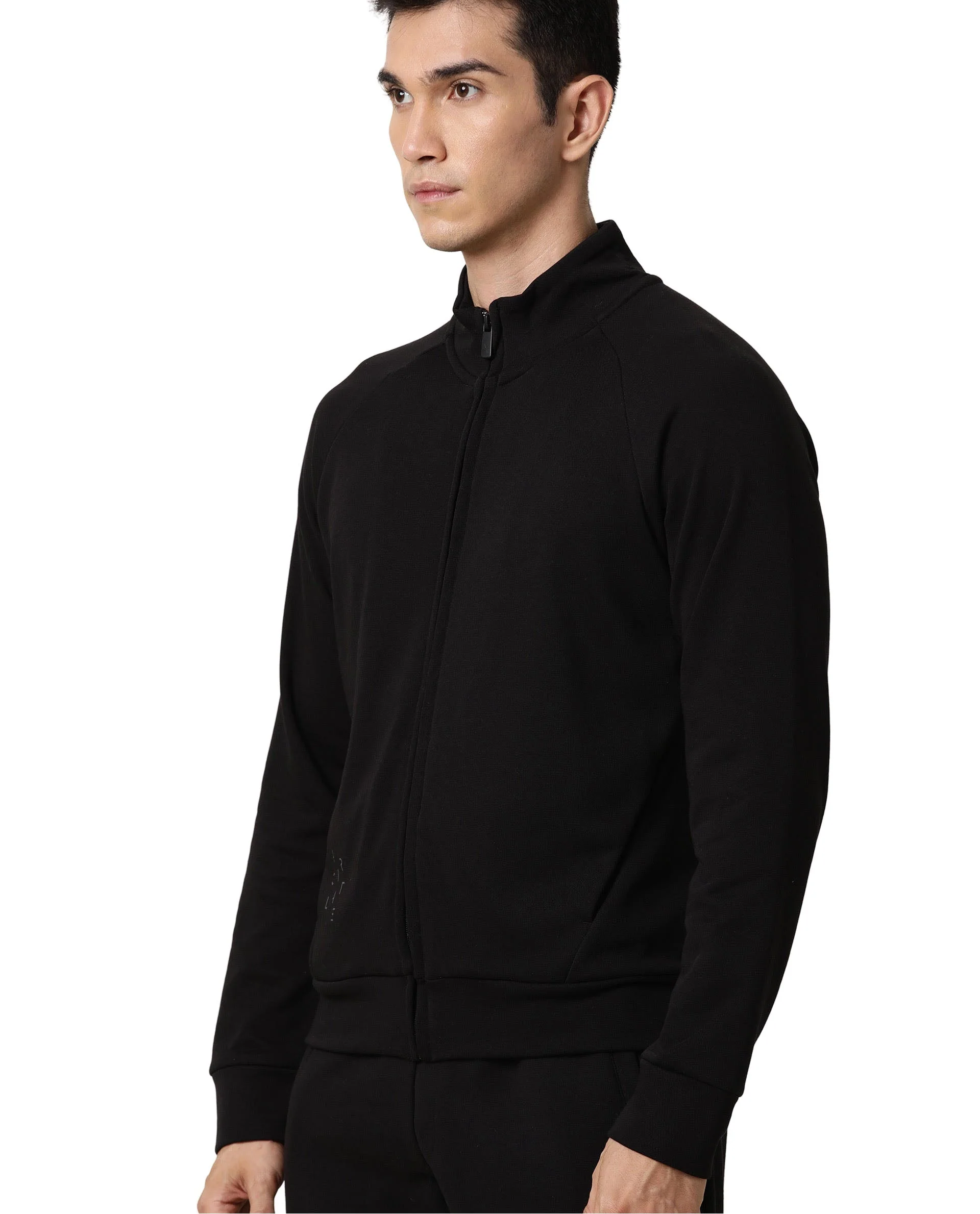 Rare Rabbit Articale Men's Azil Double Black High Neck Zip-Up Jacket - Image 5