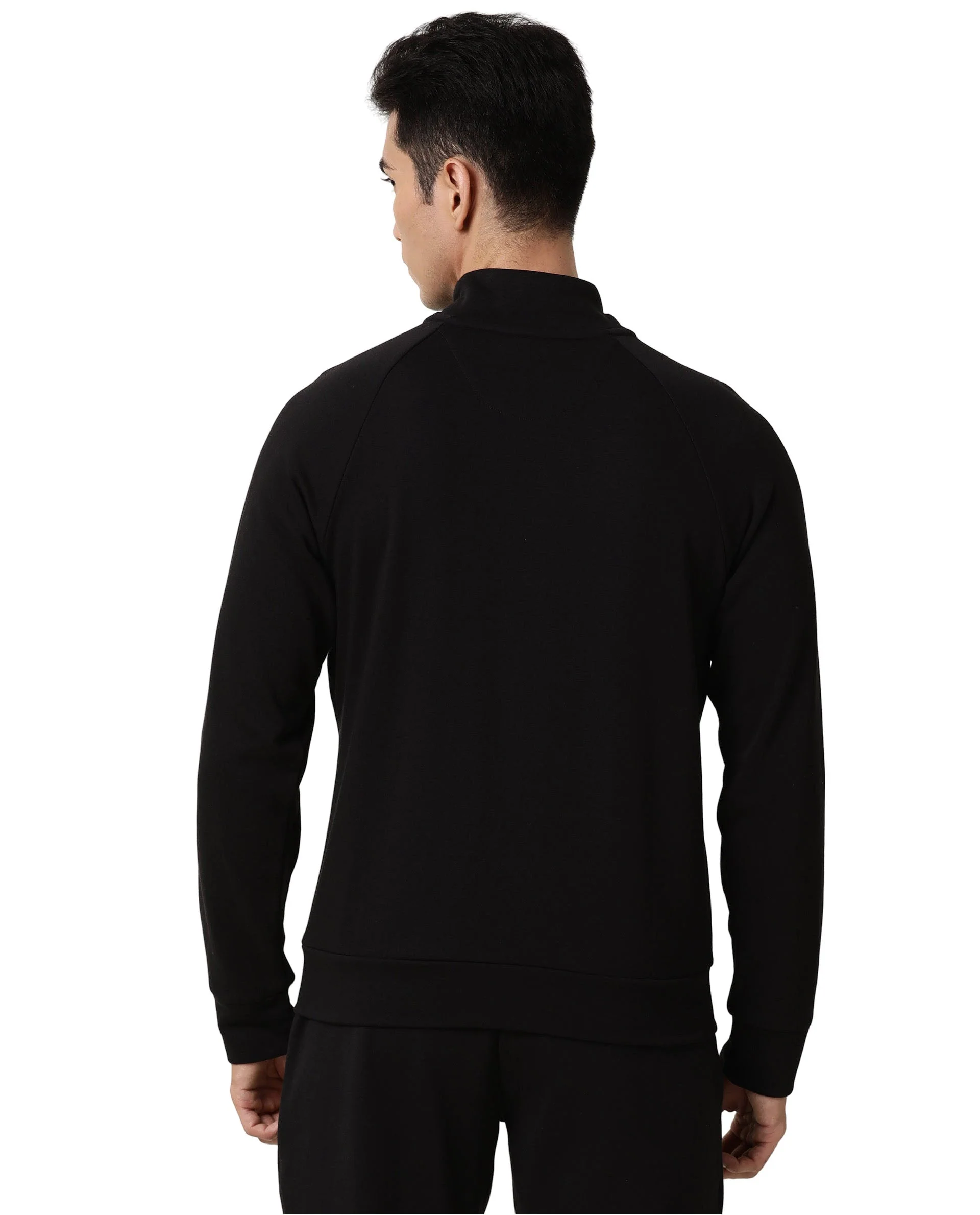 Rare Rabbit Articale Men's Azil Double Black High Neck Zip-Up Jacket - Image 6