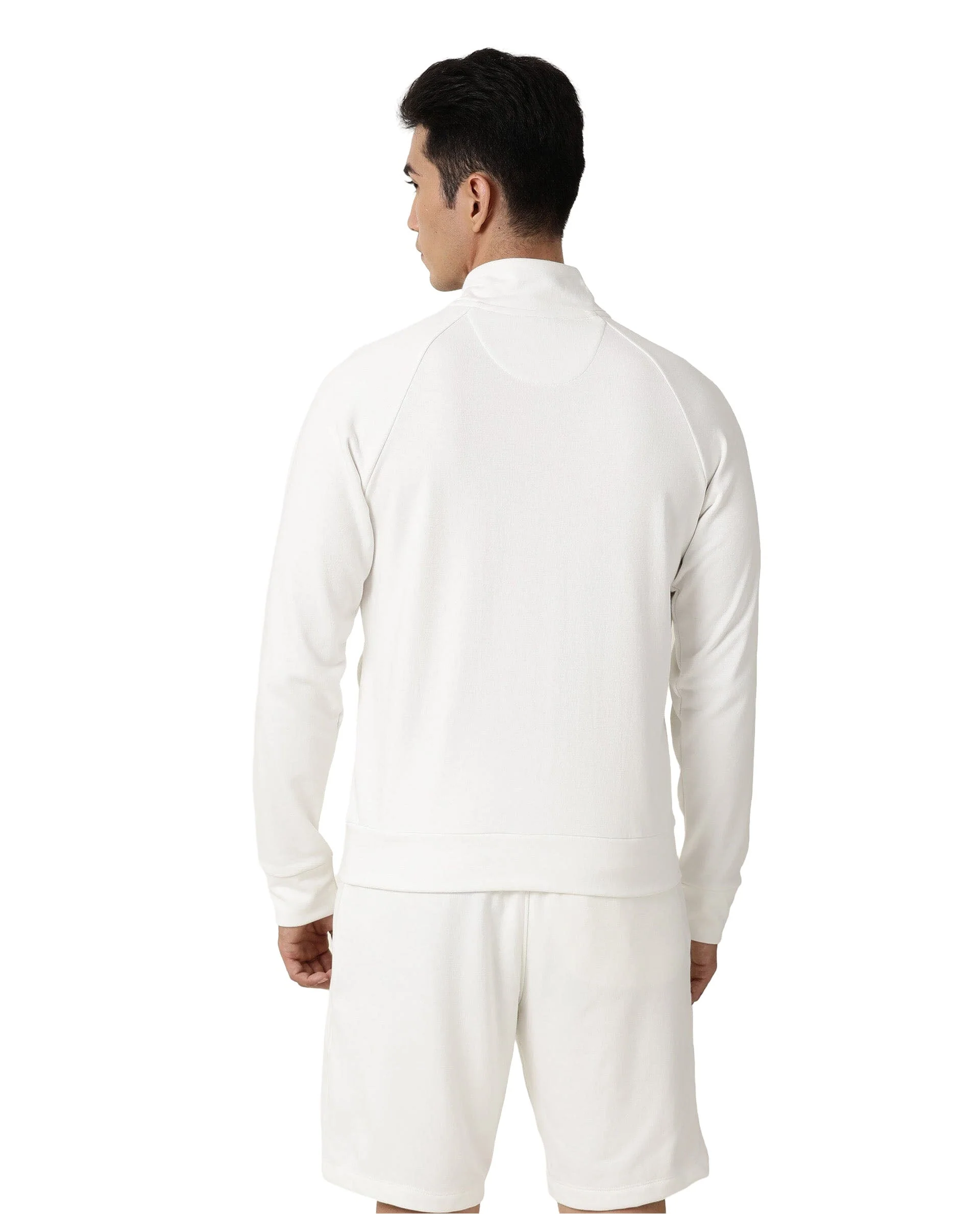 Rare Rabbit Articale Men's Azil Ivory White High Neck Zip-Up Jacket - Image 5