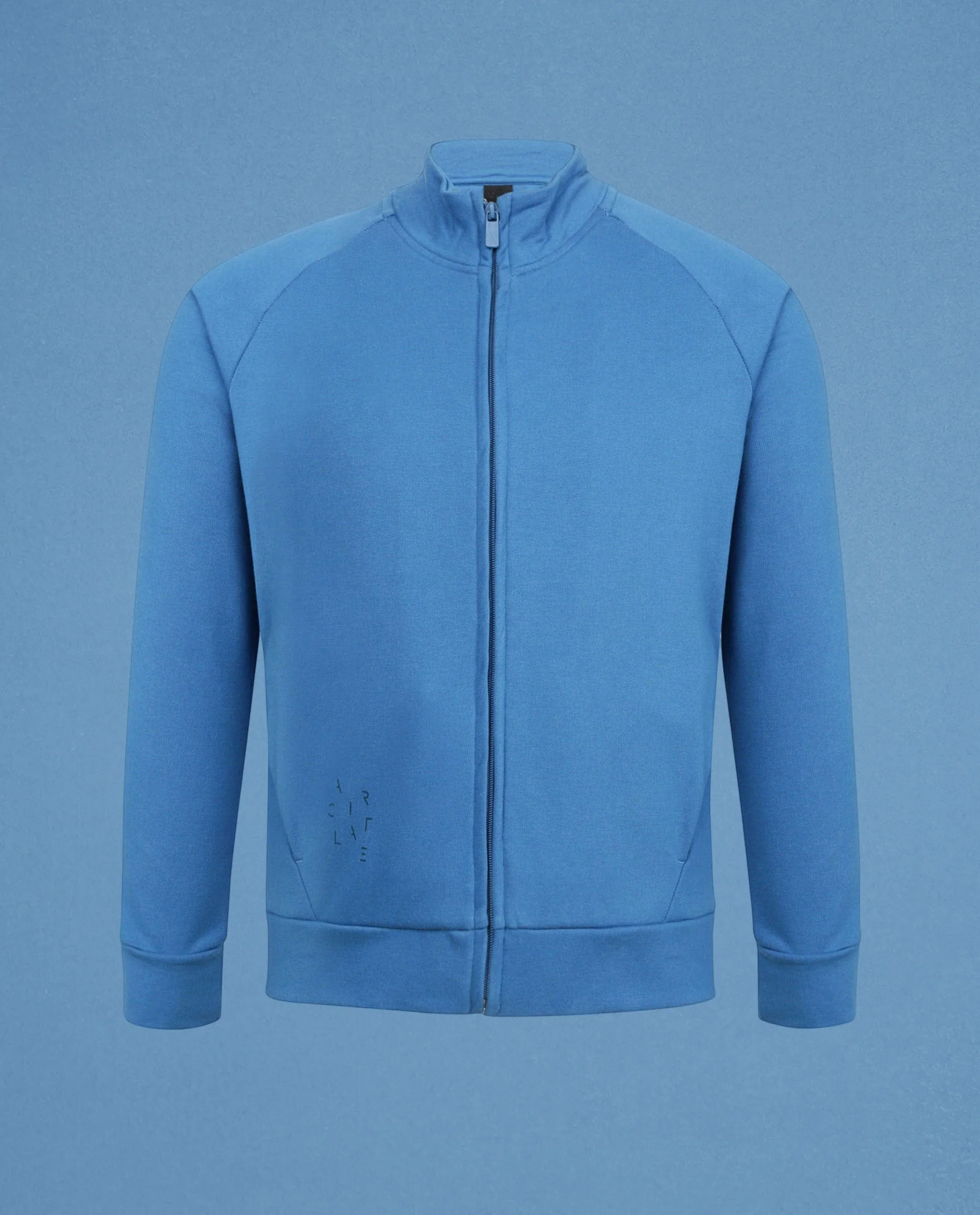 Rare Rabbit Articale Men's Azil Enamel Blue High Neck Zip-Up Jacket - Image 7
