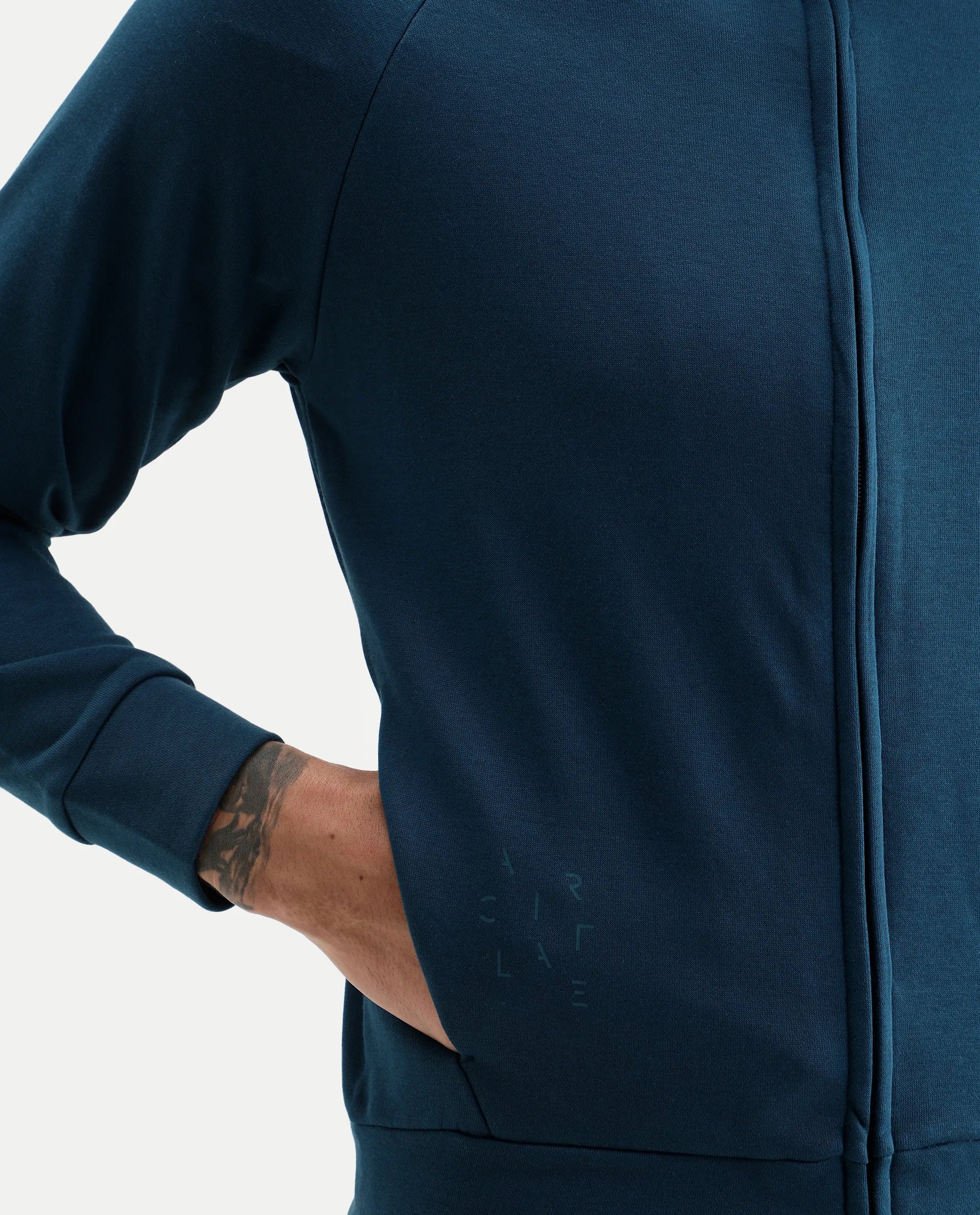 Rare Rabbit Articale Men's Azil Oyester Teal High Neck Zip-Up Jacket - Image 4