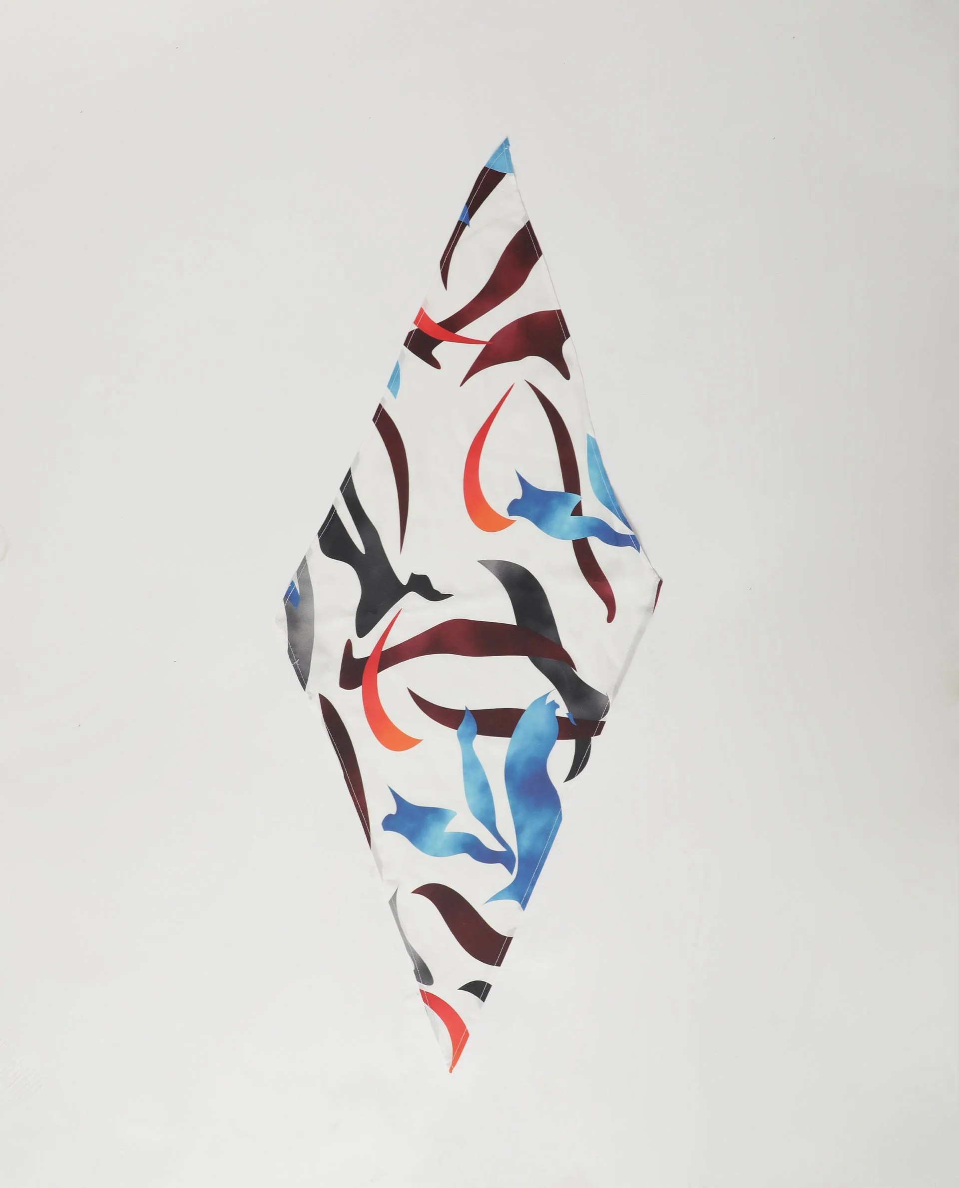 Rareism Women Azora White Scarf Cotton Silk Fabric - Image 2