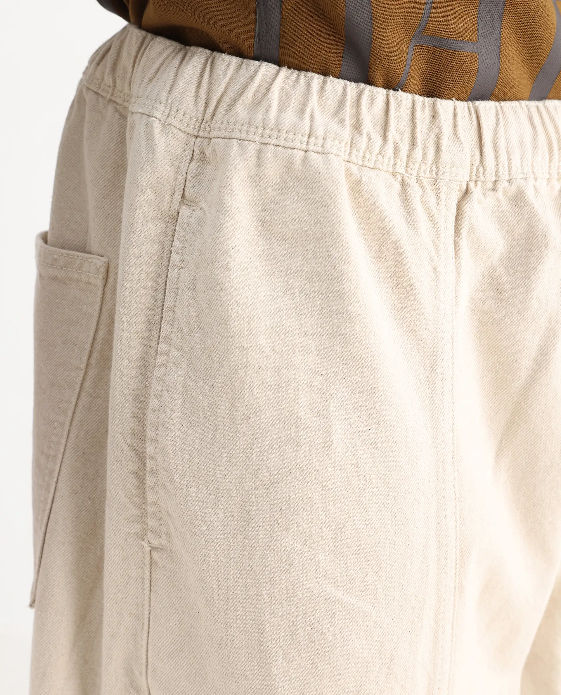Rare Rabbit Men's Azort Beige Cotton Plain Baggy Fit Jeans - Image 6