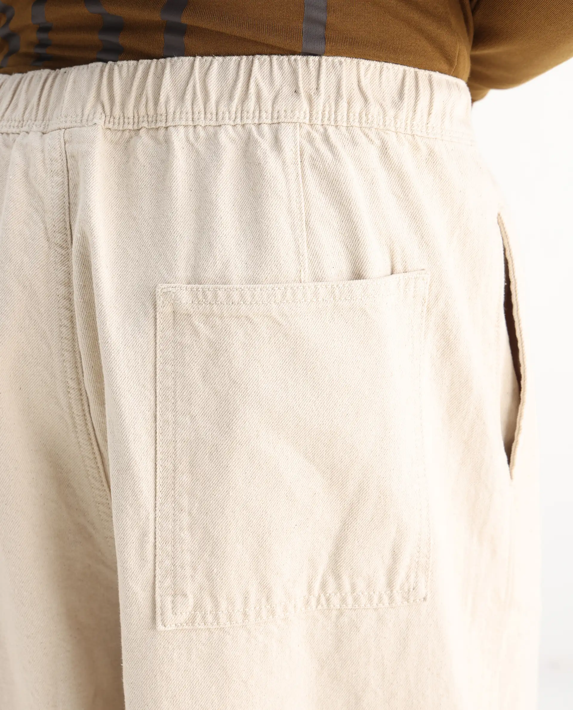 Rare Rabbit Men's Azort Beige Cotton Plain Baggy Fit Jeans - Image 8