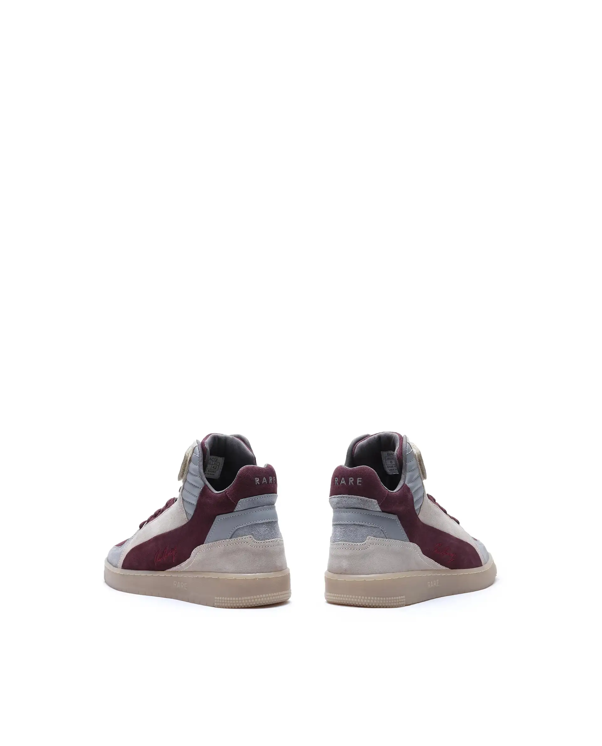 Rare Rabbit Men's Bacu Burgundy Lace-Up Suede Leather Closure Boots - Image 2