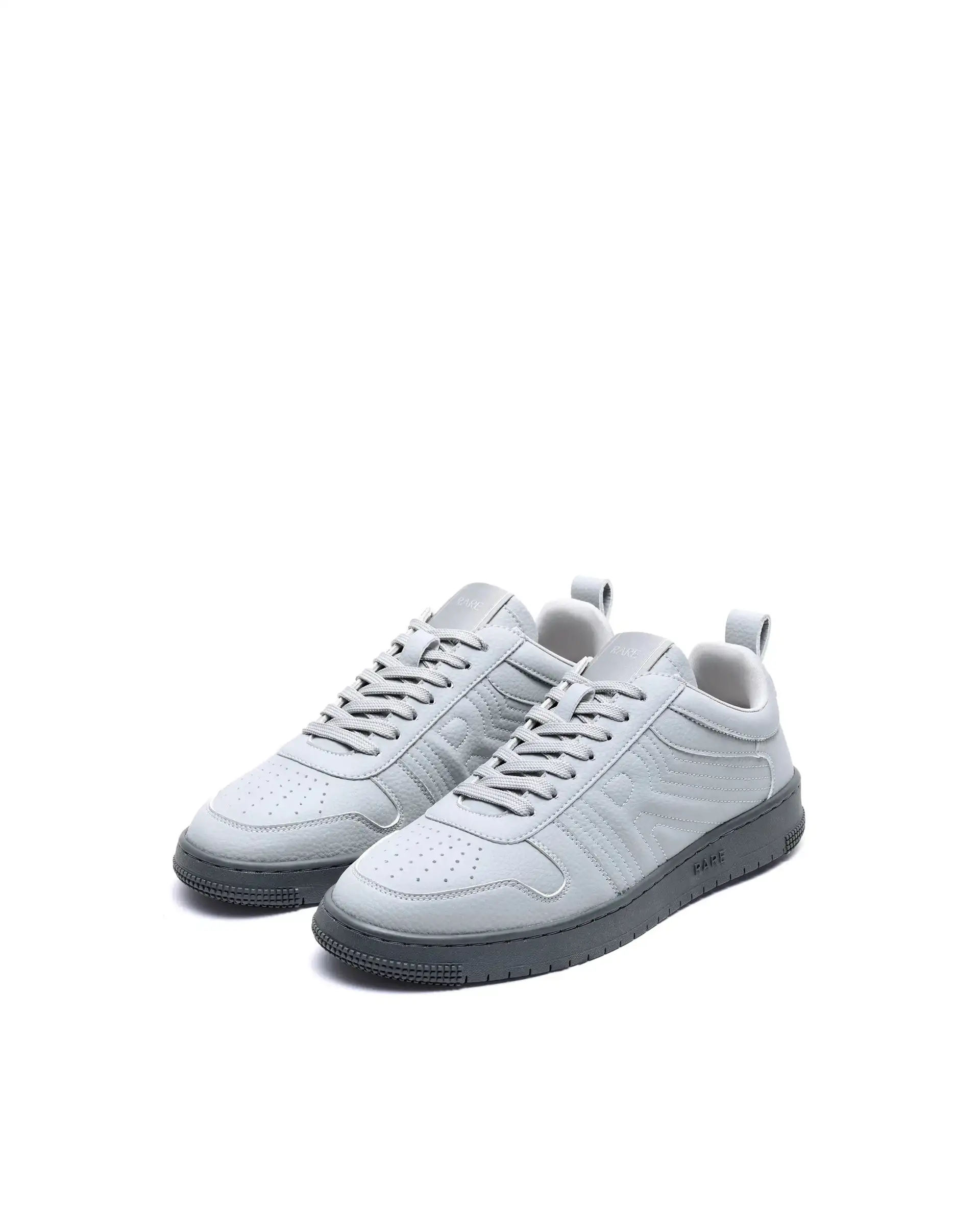 Rare Rabbit Men's Bane Grey Micro Leather Sneaker - Image 3