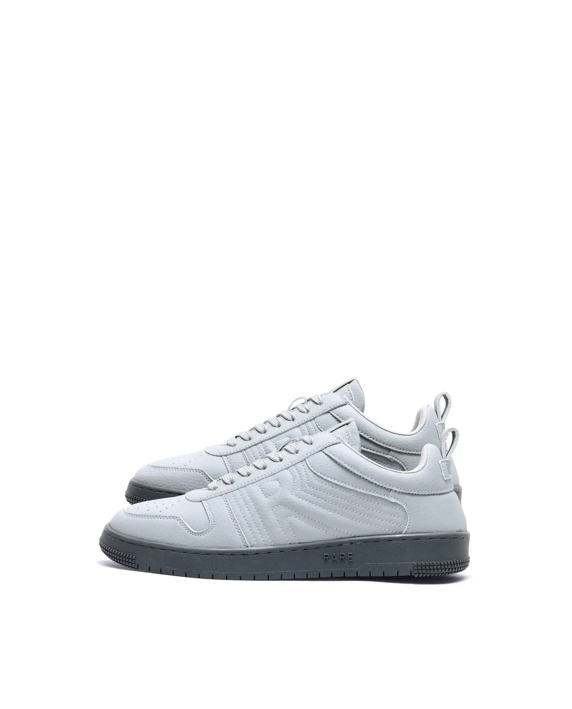 Rare Rabbit Men's Bane Grey Micro Leather Sneaker - Image 6