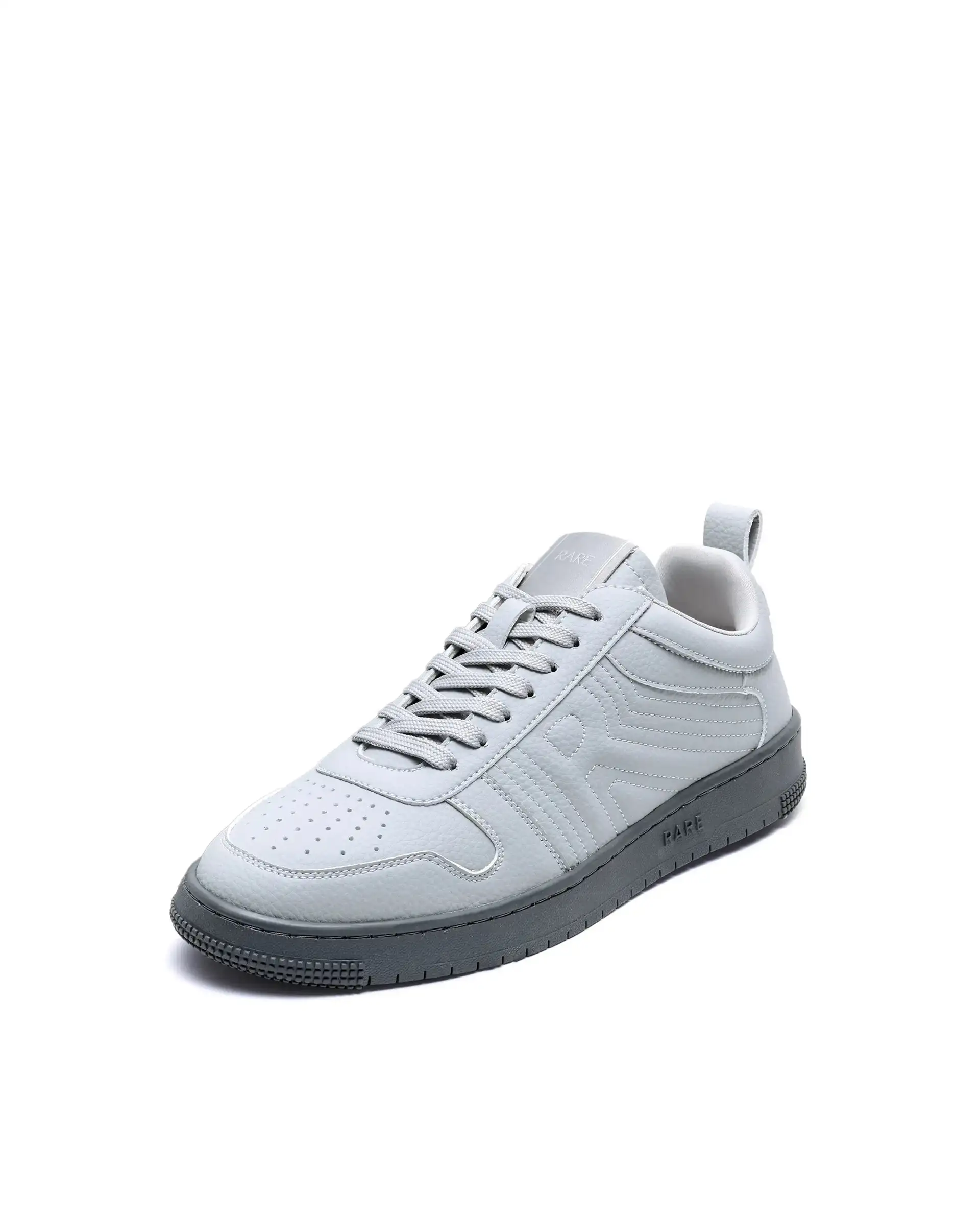 Rare Rabbit Men's Bane Grey Micro Leather Sneaker - Image 7