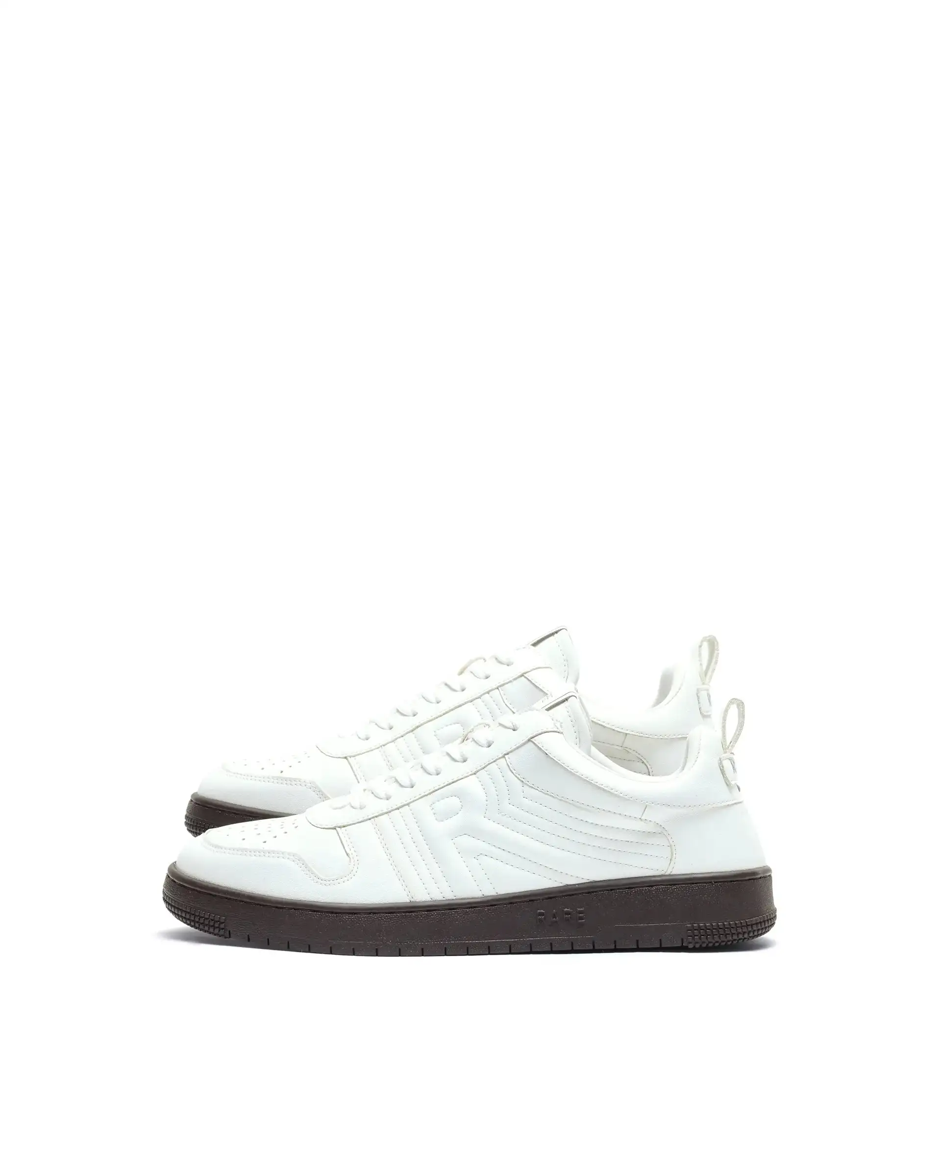 Rare Rabbit Men's Bane White Micro Leather Sneaker - Image 2