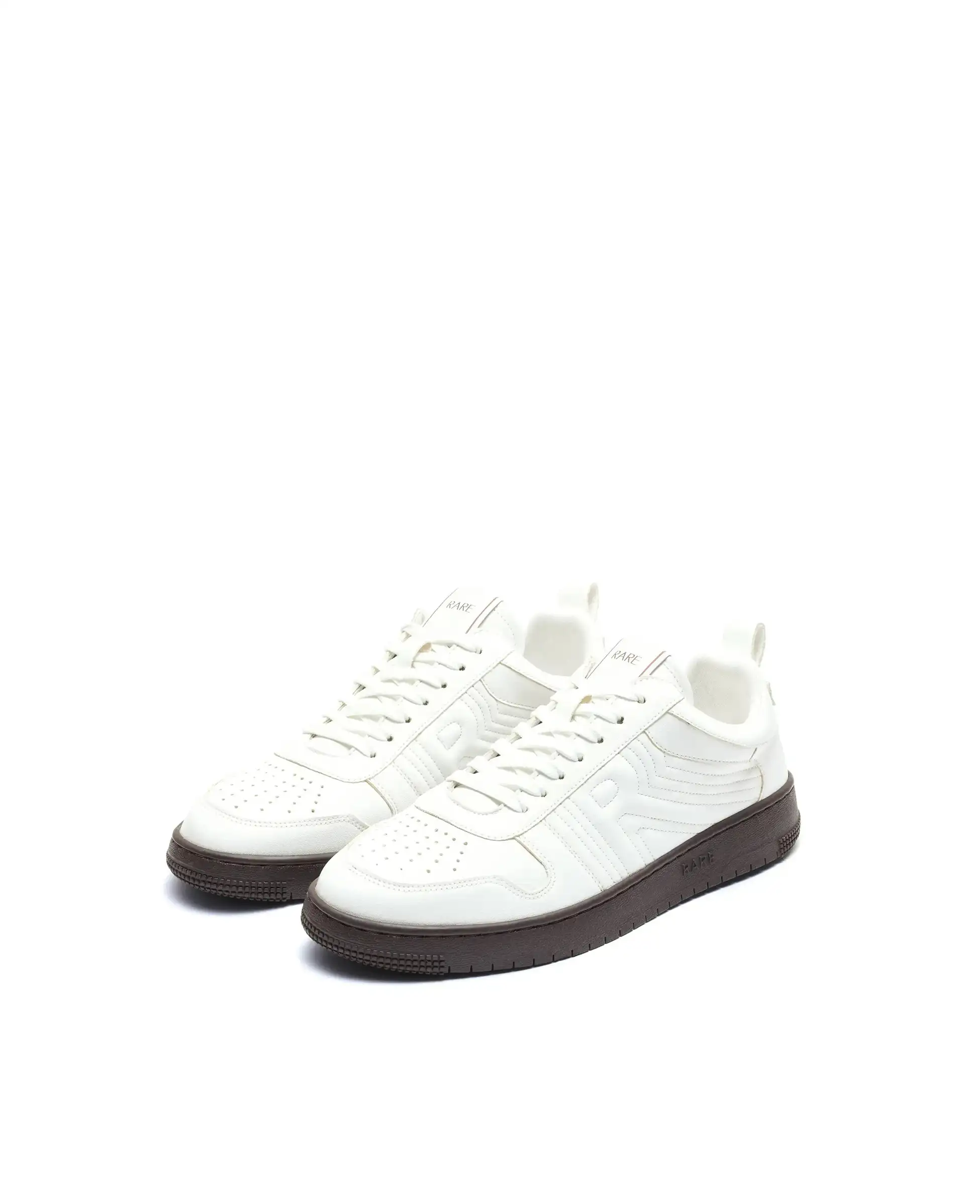 Rare Rabbit Men's Bane White Micro Leather Sneaker - Image 3