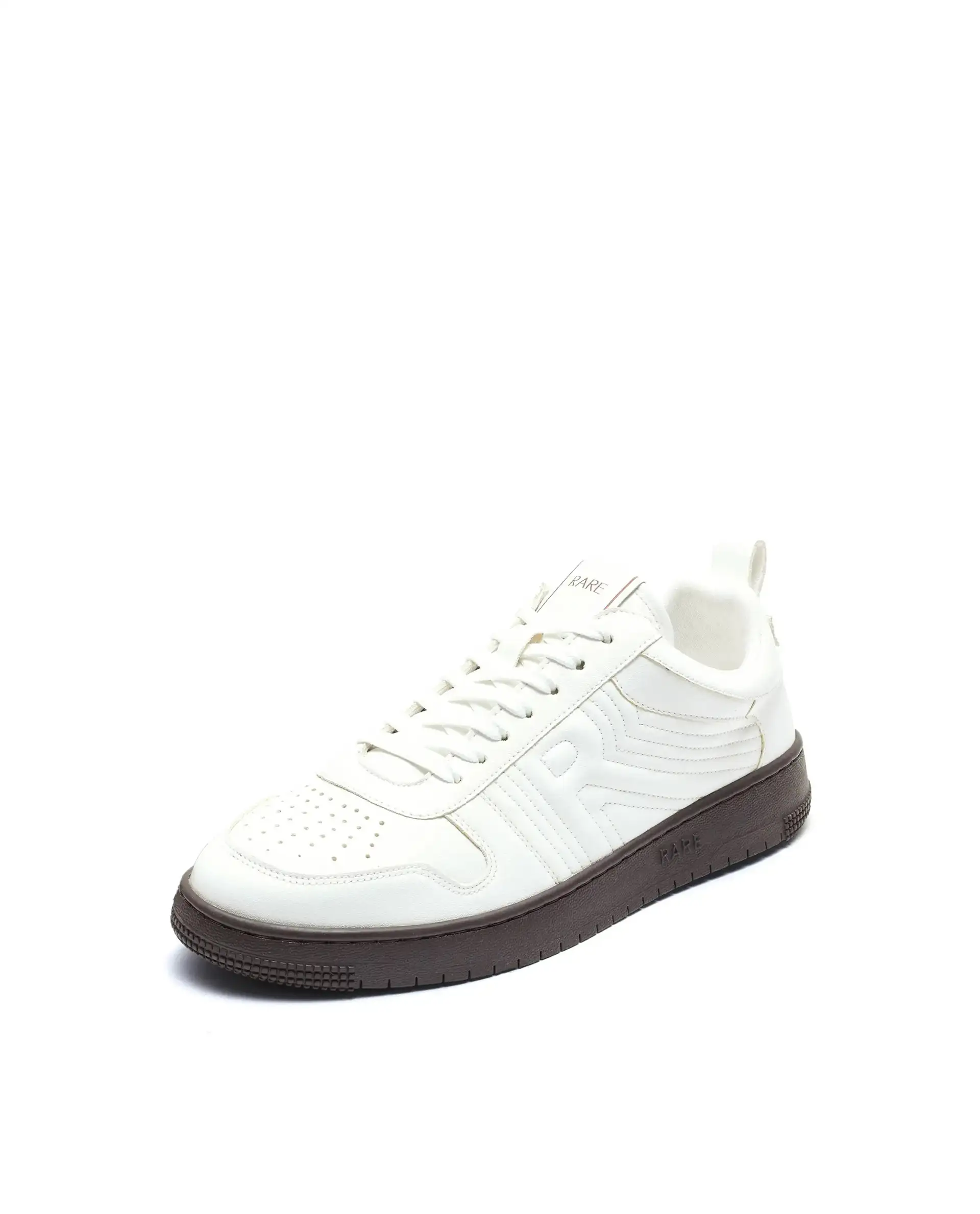Rare Rabbit Men's Bane White Micro Leather Sneaker - Image 5