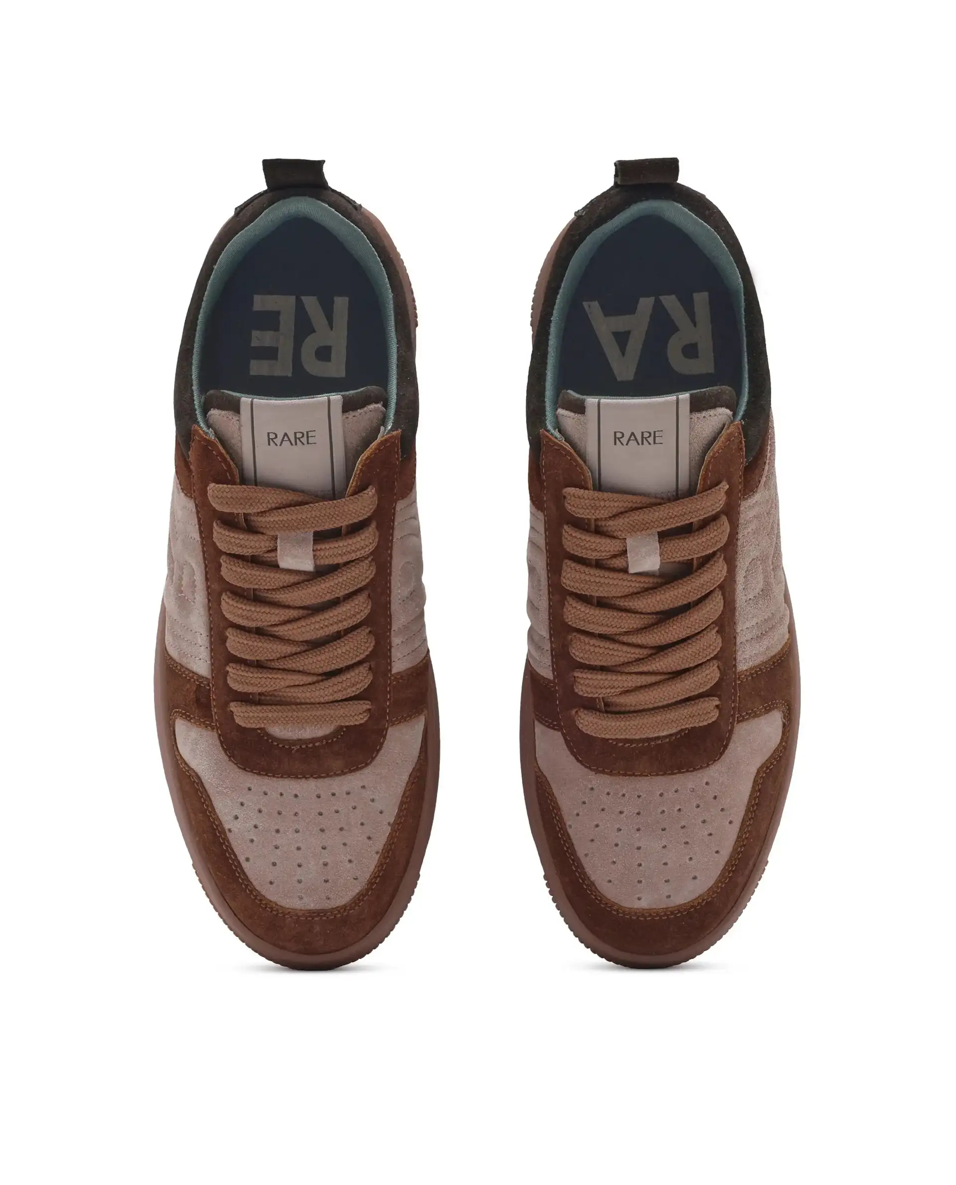 Rare Rabbit Men's Banes Beige /Tan Genuine Suede Leather Low-Top Lace Up Sneaker Shoes - Image 6