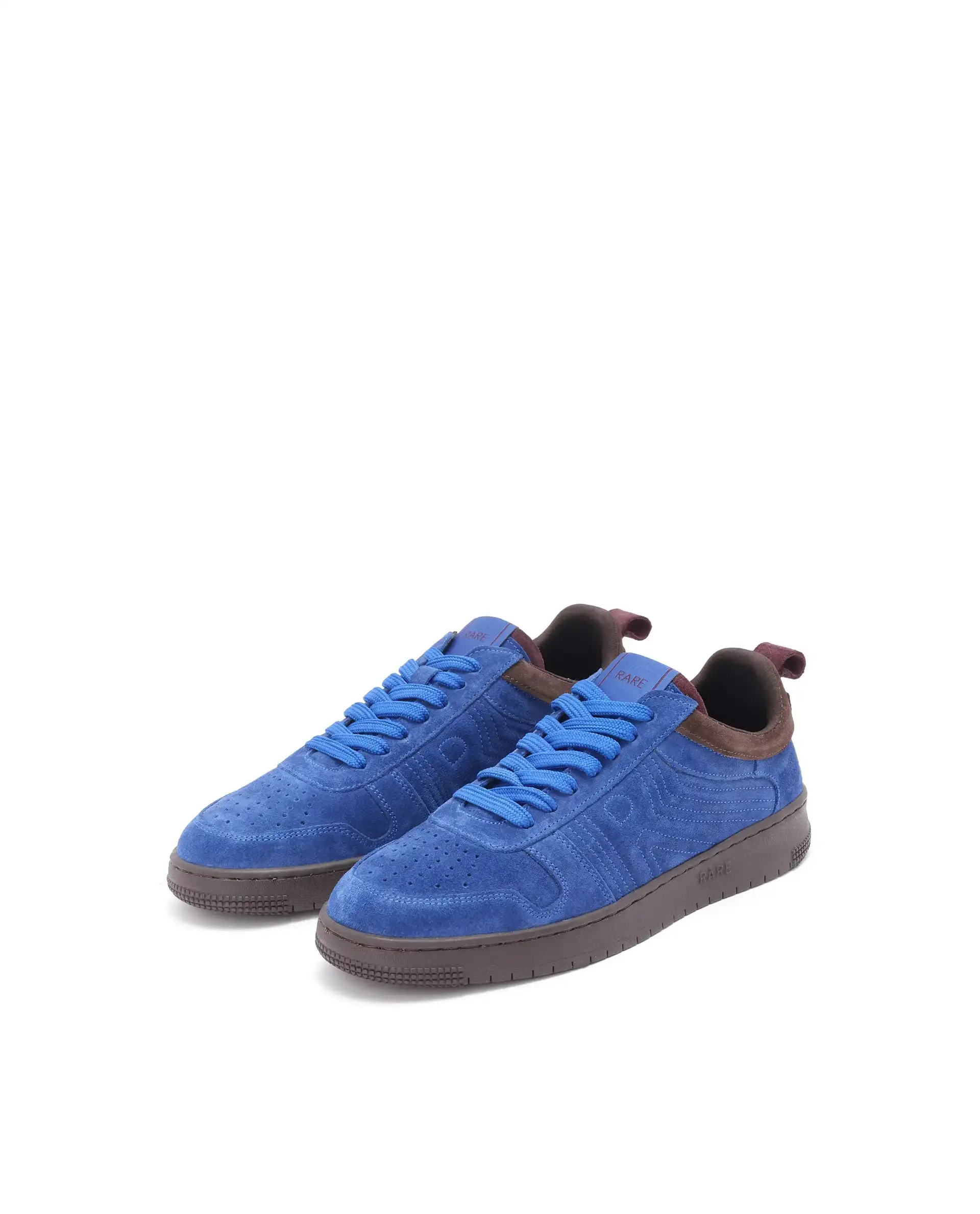 Rare Rabbit Men's Banes Blue Genuine Suede Leather Low-Top Lace Up Sneaker Shoes - Image 3