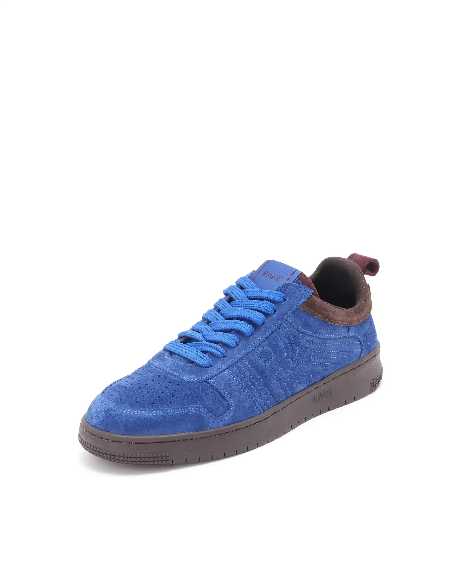 Rare Rabbit Men's Banes Blue Genuine Suede Leather Low-Top Lace Up Sneaker Shoes - Image 9