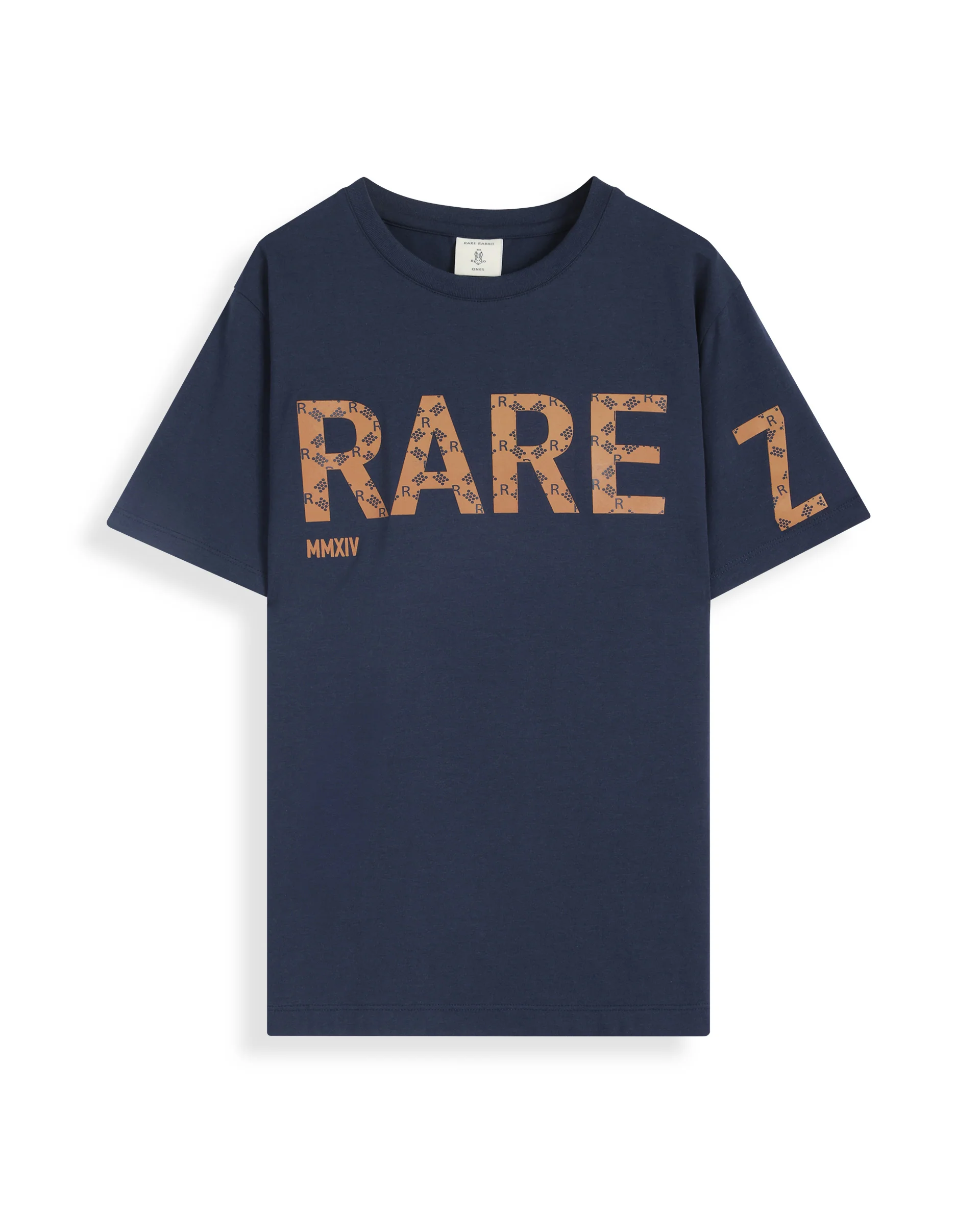 Rare Ones Kids Bant Navy Cotton Blend Half Sleeves Crew Neck Regular Fit Graphic Placement Print T-Shirt - Image 2