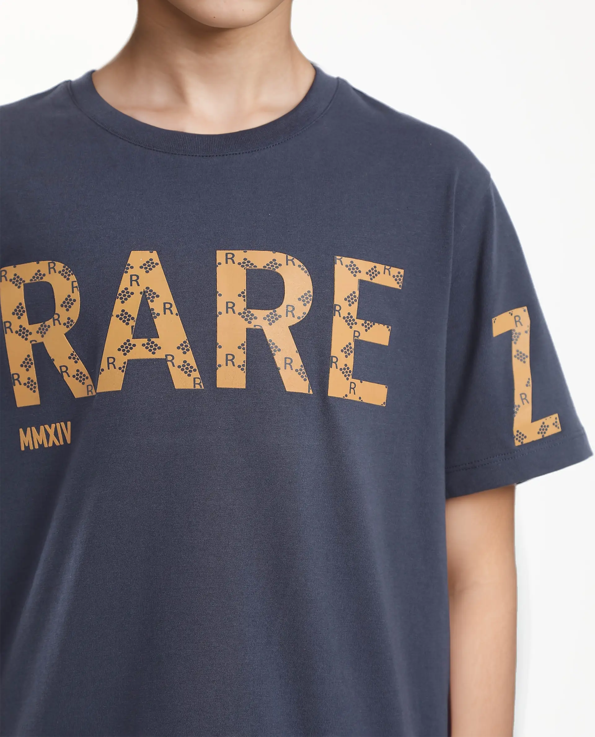 Rare Ones Kids Bant Navy Cotton Blend Half Sleeves Crew Neck Regular Fit Graphic Placement Print T-Shirt - Image 7
